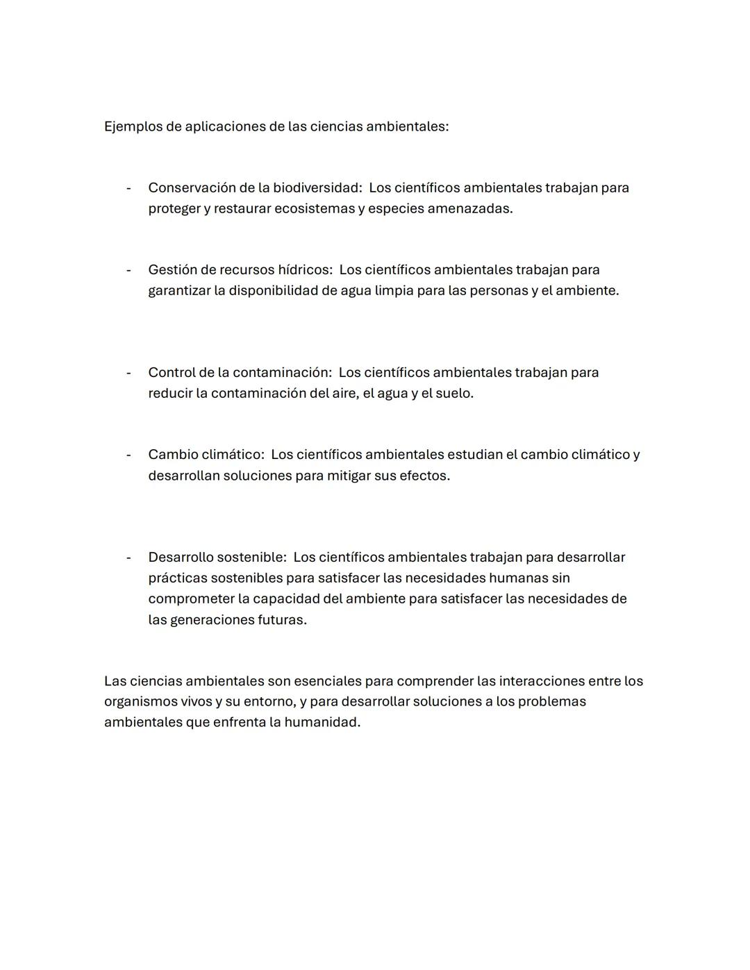 Las ciencias ambientales son un campo interdisciplinario que estudia las
interacciones entre los organismos vivos y su entorno físico. Se en