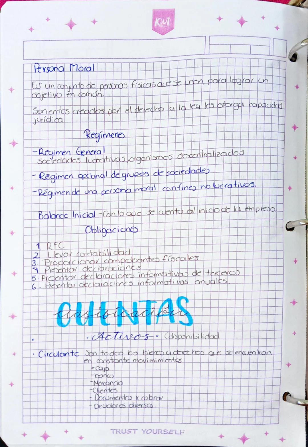 +
Kut
Martes
04 02 25
bilidad Administrativa
Unidad I Introducción a la contabilidad
- Conceptos generales
- Personas físicas u morales