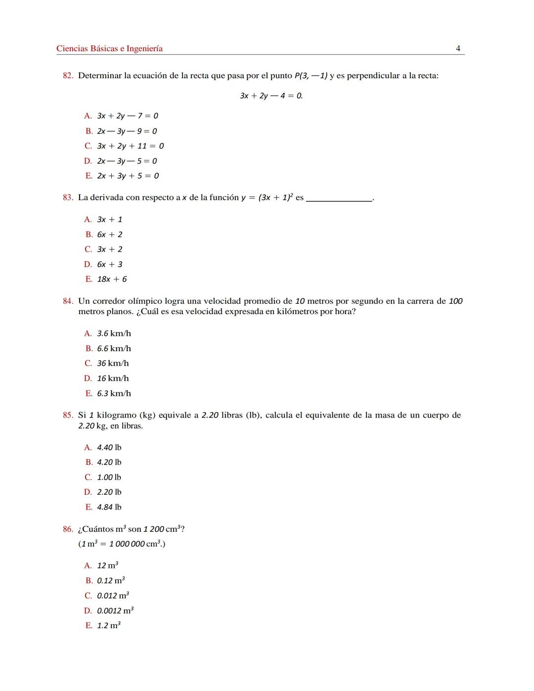 Guía de estudio
para el examen
de selección
División de Ciencias Básicas e Ingeniería
uam
Colección Guías de Estudio # Prólogo
Esta guía s