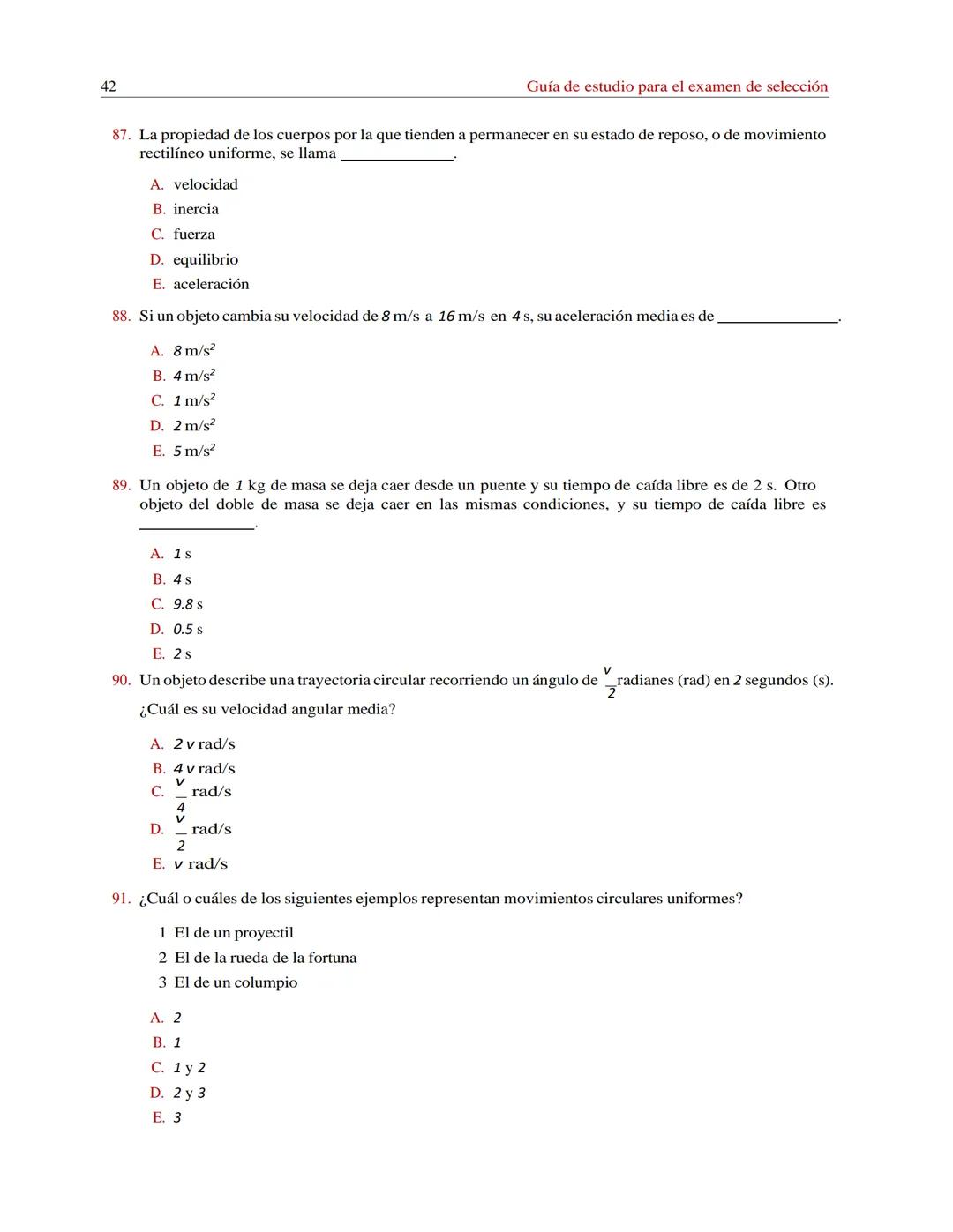 Guía de estudio
para el examen
de selección
División de Ciencias Básicas e Ingeniería
uam
Colección Guías de Estudio # Prólogo
Esta guía s