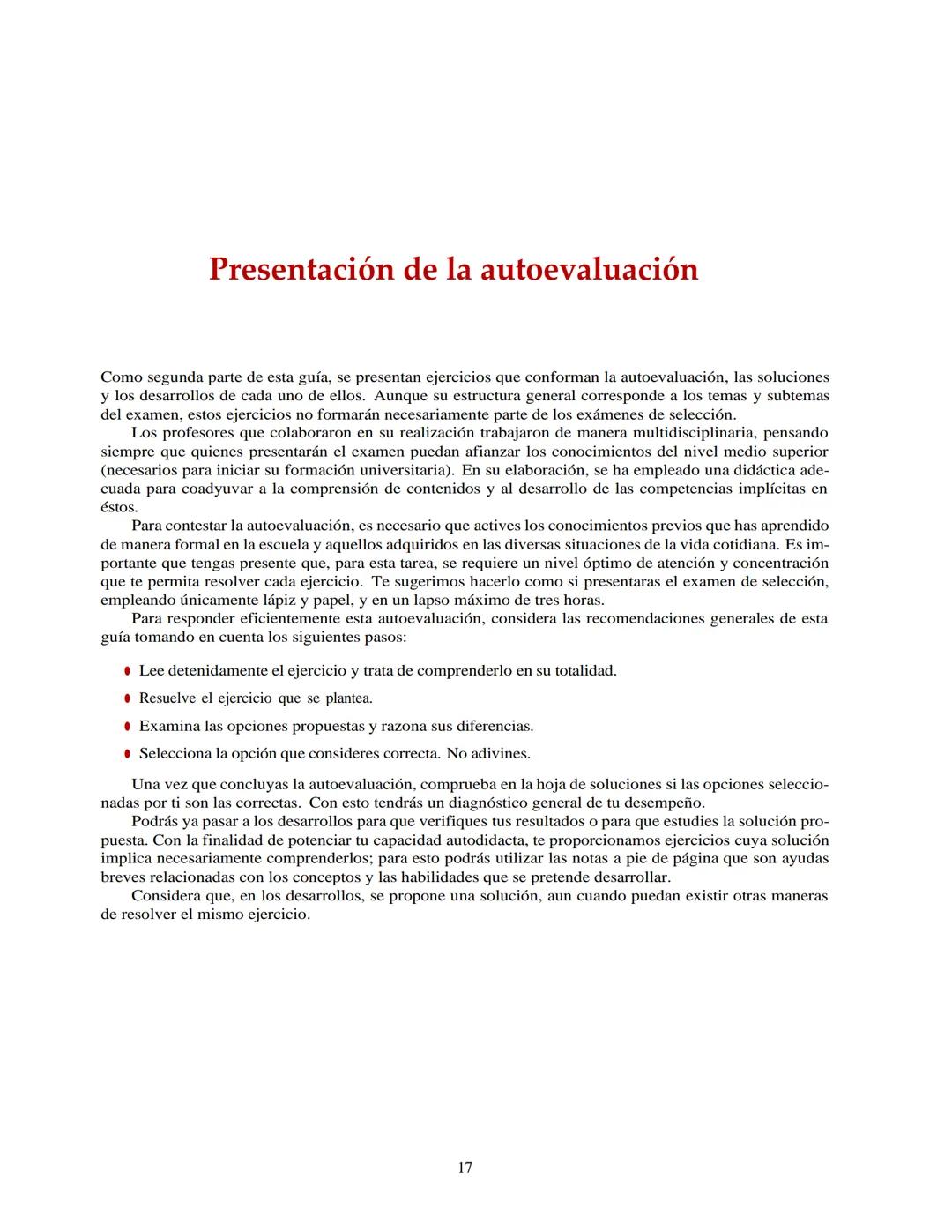 Guía de estudio
para el examen
de selección
División de Ciencias Básicas e Ingeniería
uam
Colección Guías de Estudio # Prólogo
Esta guía s