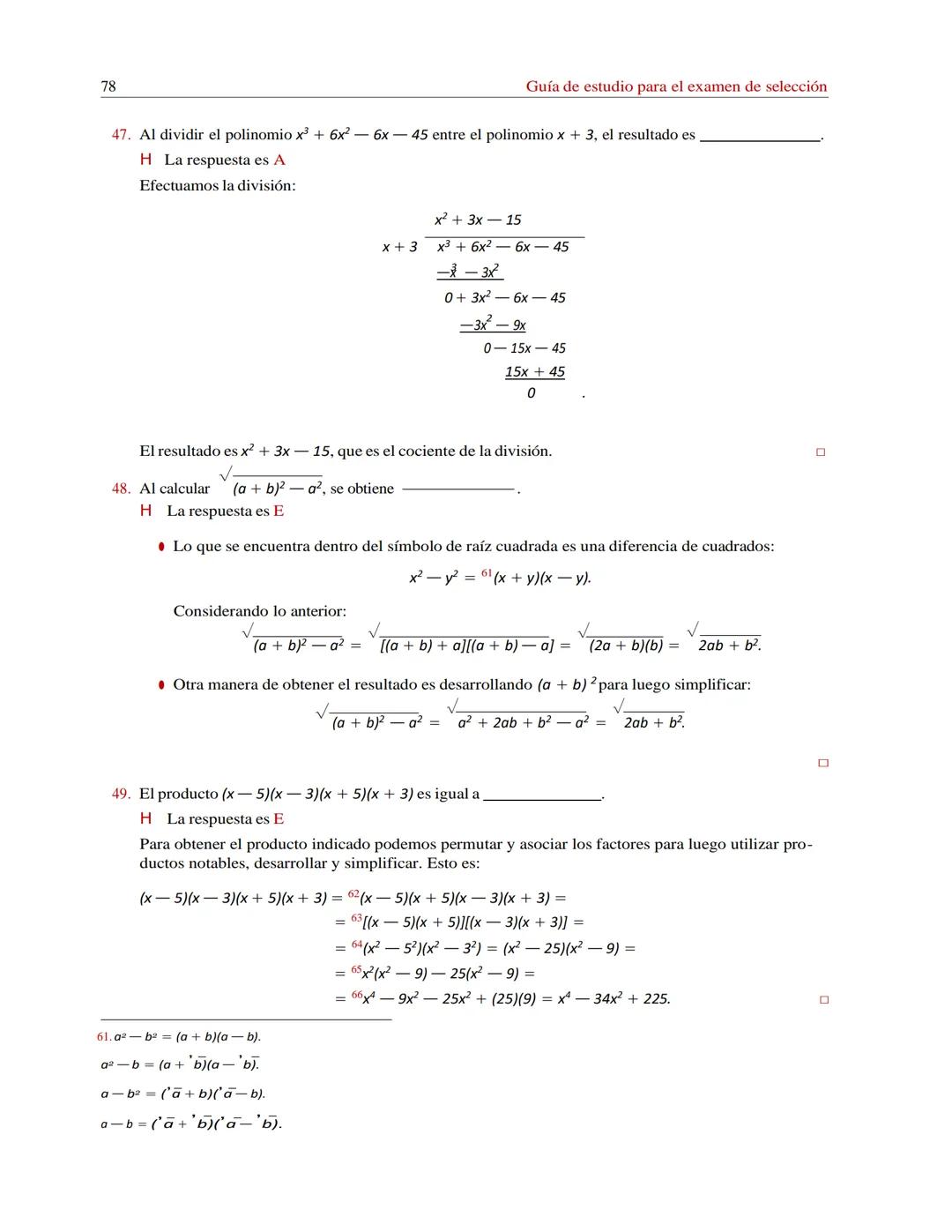 Guía de estudio
para el examen
de selección
División de Ciencias Básicas e Ingeniería
uam
Colección Guías de Estudio # Prólogo
Esta guía s