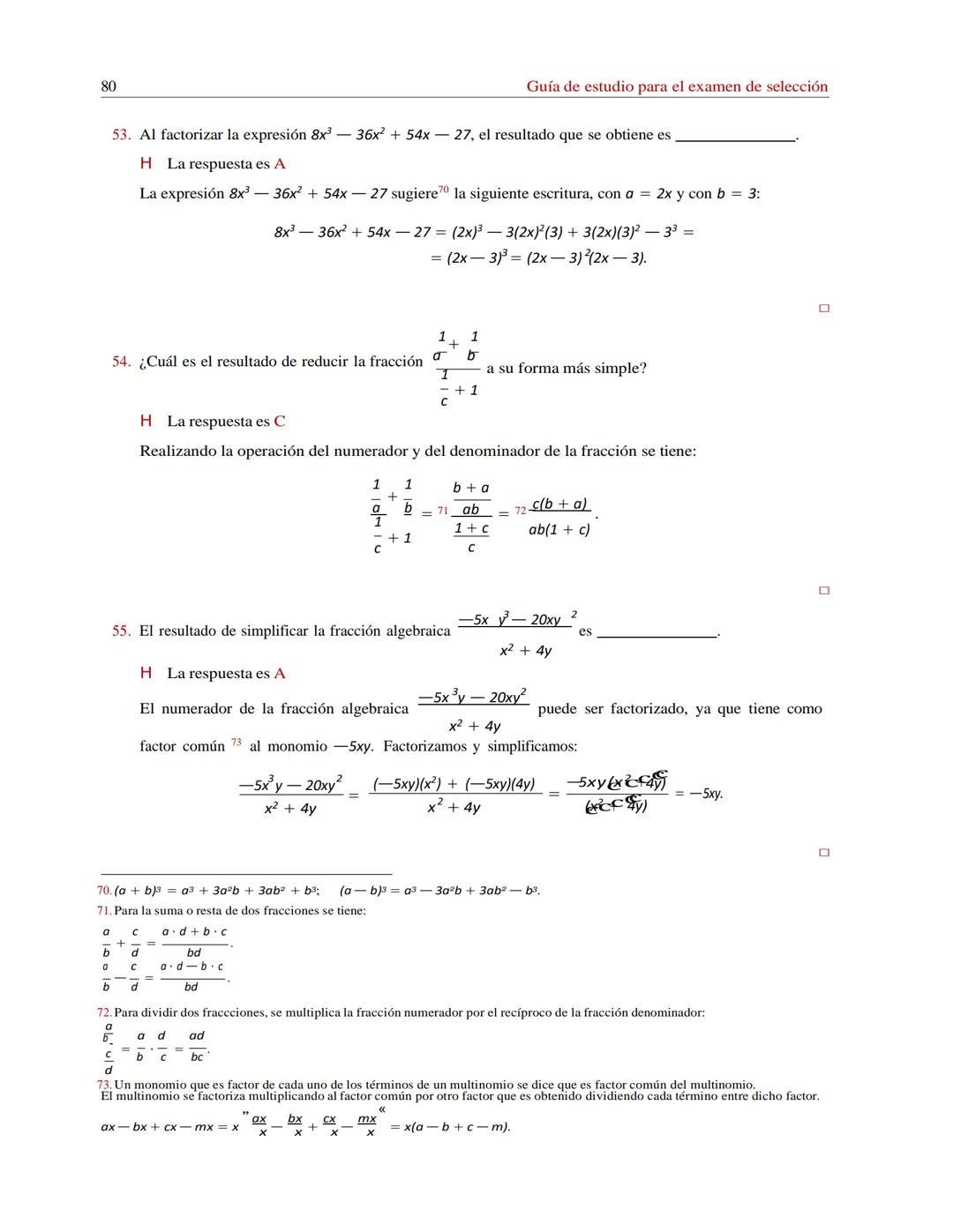 Guía de estudio
para el examen
de selección
División de Ciencias Básicas e Ingeniería
uam
Colección Guías de Estudio # Prólogo
Esta guía s