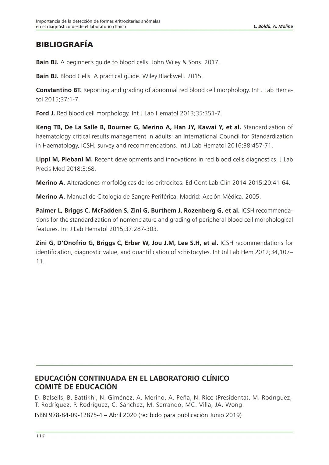 Fundación JL Castaño
SEQC ML
Sociedad Española de Medicina de Laboratorio
2019-2020
SEQC
CURSO DE EDUCACIÓN CONTINUADA EN EL LABORATORIO C