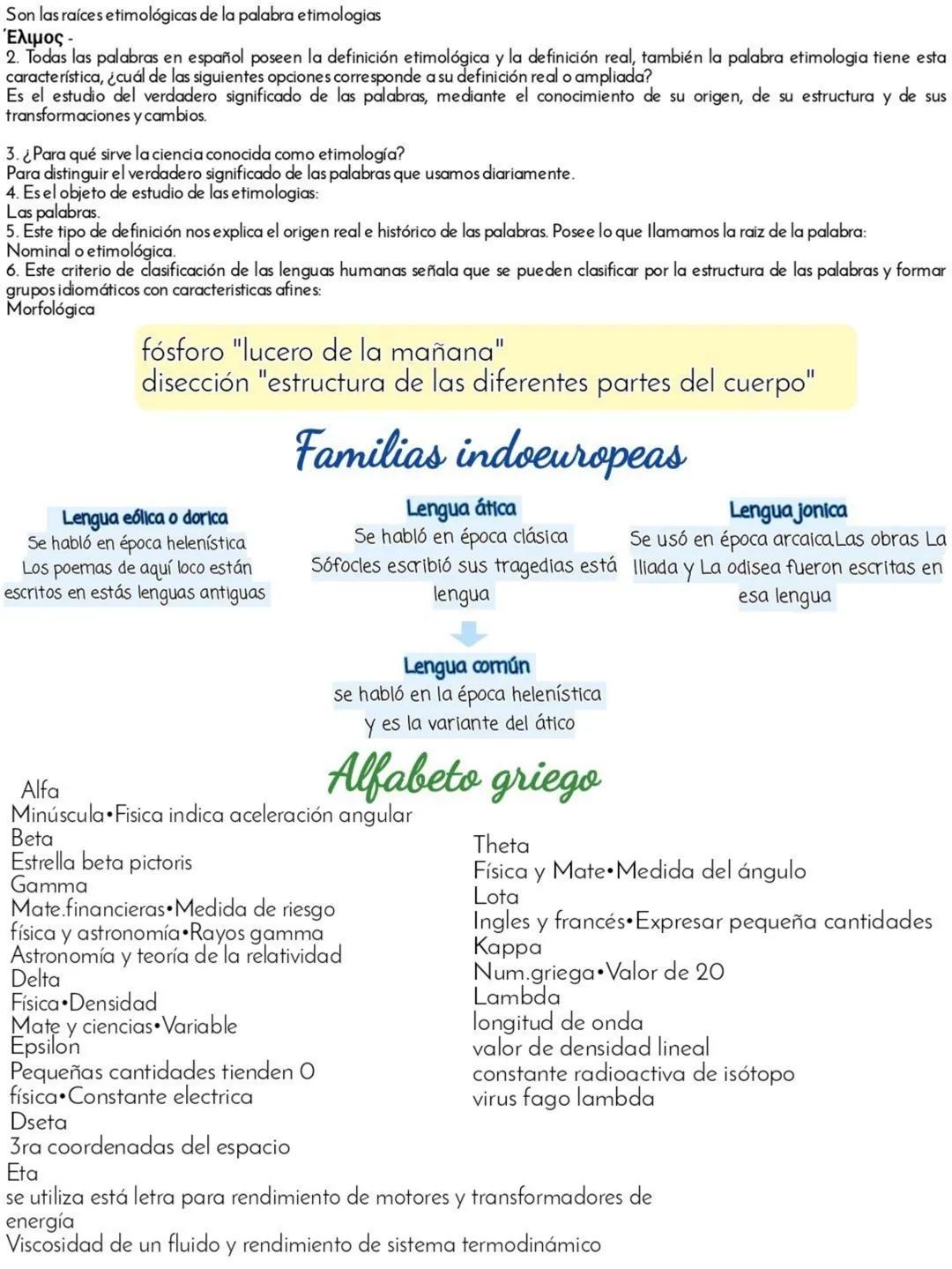 Son las raíces etimológicas de la palabra etimologias
Έλιμος -
2. Todas las palabras en español poseen la definición etimológica y la defini