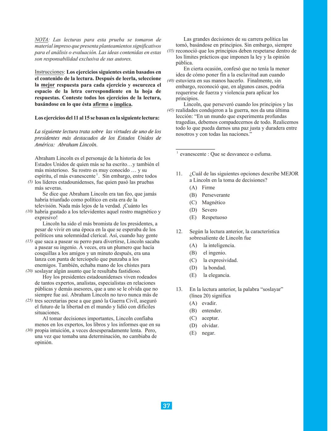 CollegeBoard
Guía de estudio para presentar la
Prueba de Aptitud Académica
Incluye:
► Descripción de la prueba
► Sugerencias para contes