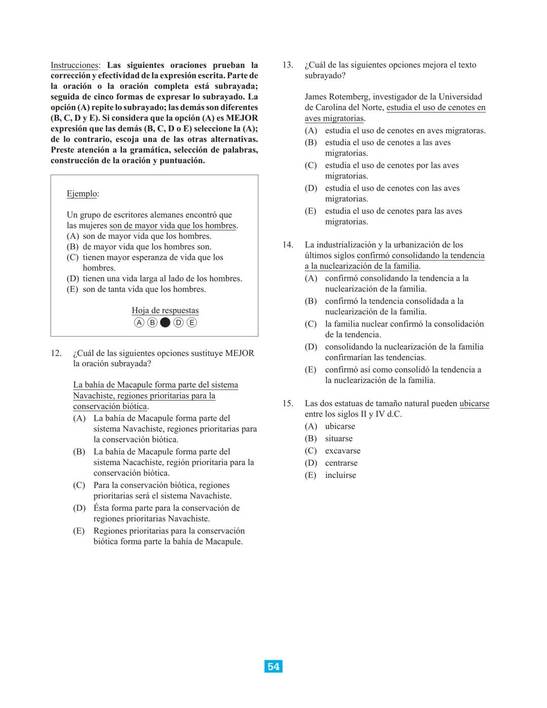 CollegeBoard
Guía de estudio para presentar la
Prueba de Aptitud Académica
Incluye:
► Descripción de la prueba
► Sugerencias para contes