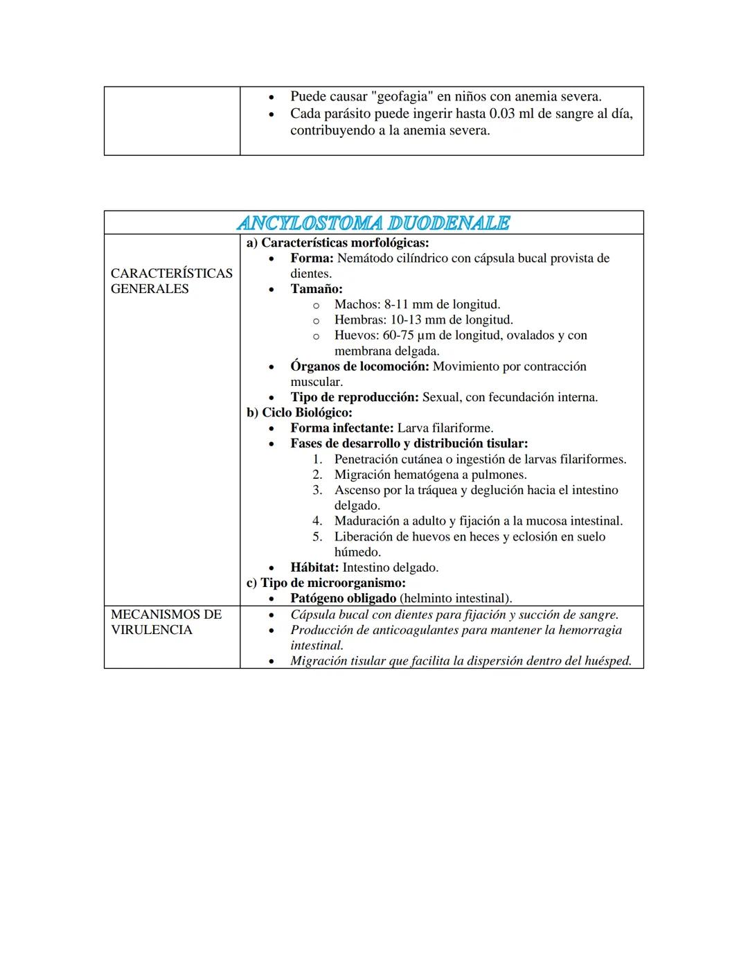 PARÁSITOS INTESTINALES
1.AMIBAS
CARACTERÍSTICAS
GENERALES
ENTAMOEBA HISTOLYTICA
a) Características morfológicas:
* Tamaño y forma: