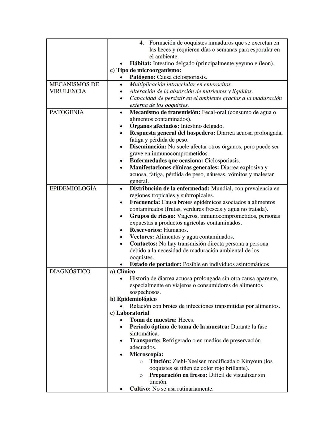 PARÁSITOS INTESTINALES
1.AMIBAS
CARACTERÍSTICAS
GENERALES
ENTAMOEBA HISTOLYTICA
a) Características morfológicas:
* Tamaño y forma: