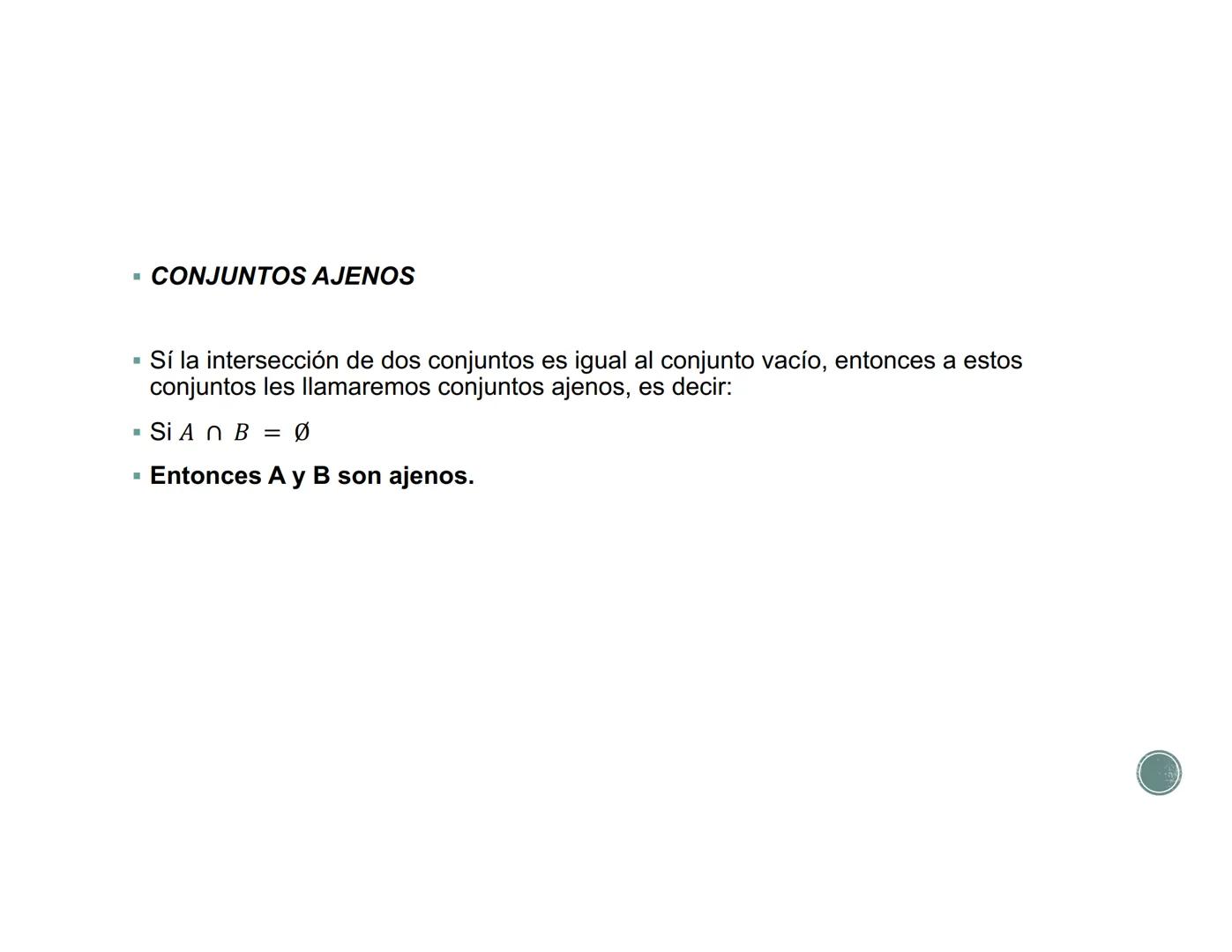# PROBABILIDAD Y
ESTADISTICA
UNIDAD 2 # TEORIA DE CONJUNTOS
## Conceptos básicos
* El concepto de Conjunto aparece en todas las ramas de