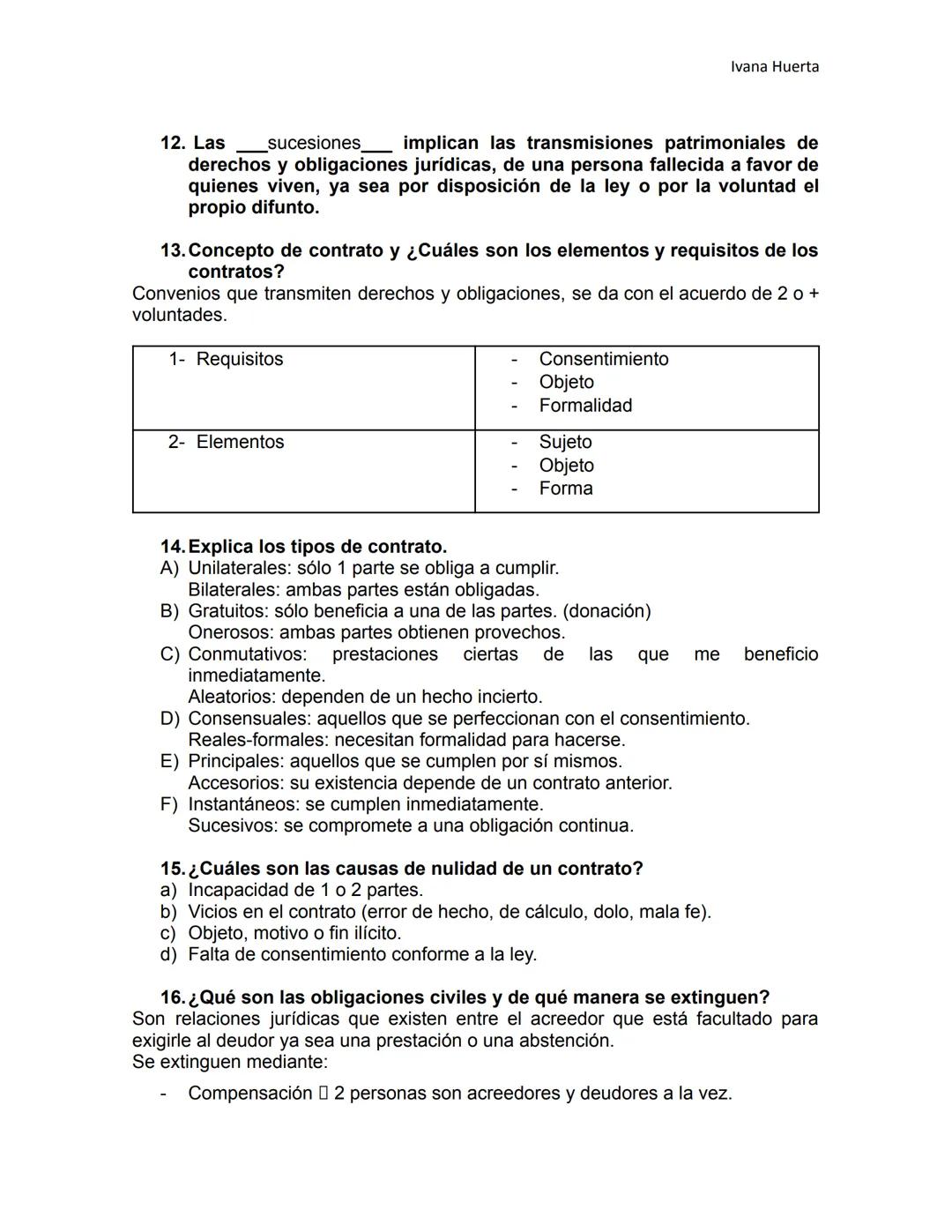 # Ivana Huerta
# GUÍA 4° PARCIAL
# DERECHO
1. Concepto de Derecho Privado, y menciona sus ramas.
Rama del derecho que se encarga de regu