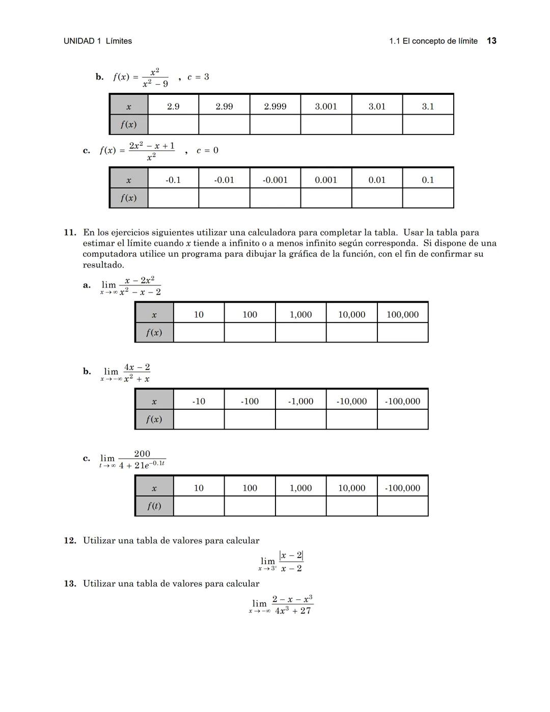 --- OCR Start ---
UNIDAD 1 Límites
1.1
El concepto de límite
1.1 El concepto de límite
1
INTRODUCCIÓN
En la matemática actual, el estudio de