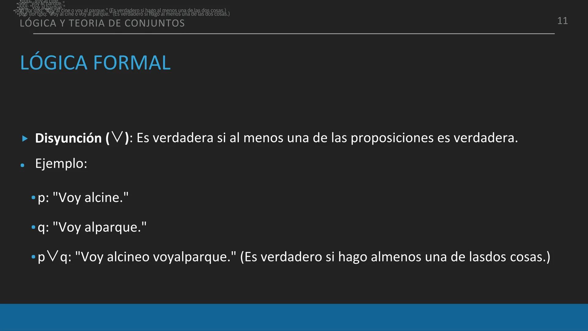LÓGICA Y TEORIA DE CONJUNTOS
¿QUÉ ES LA LOGICA?
1
La lógica, en su esencia, se adentra en el análisis y la comprensión de cómo nuestro
pe
