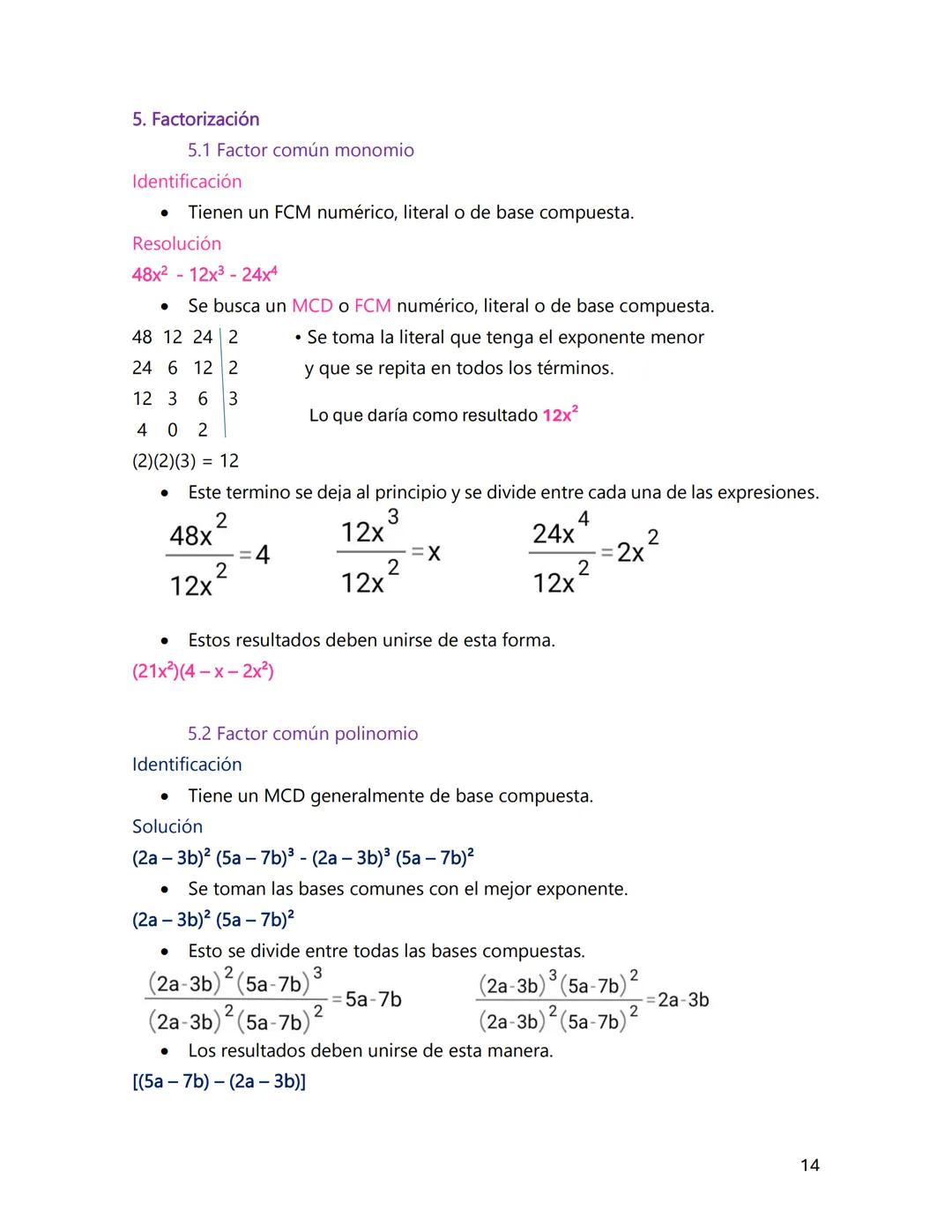 # GUIA DE ESTUDIO
## ALGEBRA I
Claudia Valentina Alfaro Ramírez 2°C
Asesorías Académicas
1 --- OCR Start ---
Índice
1. Operaciones natura