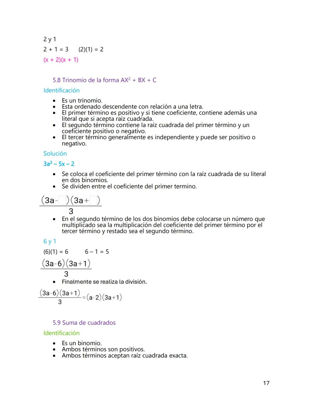 # GUIA DE ESTUDIO
## ALGEBRA I
Claudia Valentina Alfaro Ramírez 2°C
Asesorías Académicas
1 --- OCR Start ---
Índice
1. Operaciones natura