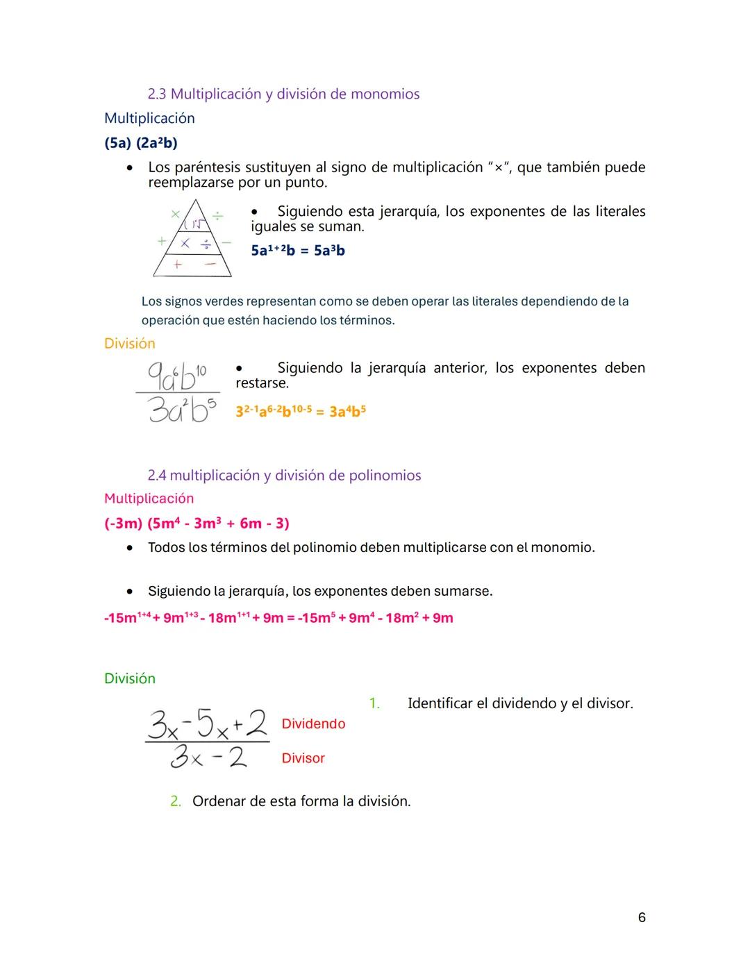 # GUIA DE ESTUDIO
## ALGEBRA I
Claudia Valentina Alfaro Ramírez 2°C
Asesorías Académicas
1 --- OCR Start ---
Índice
1. Operaciones natura
