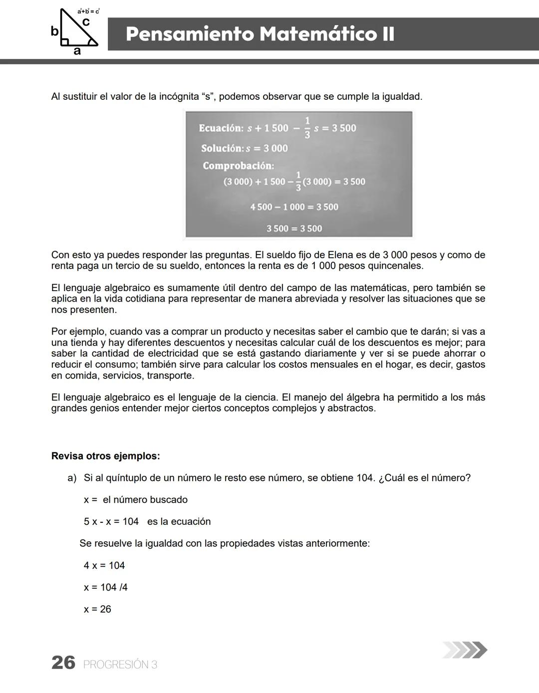 # PROGRESIÓN 1
π
MATH
Compara considerando sus aprendizajes de
trayectoria, el lenguaje natural con el lenguaje
matemático para observar q