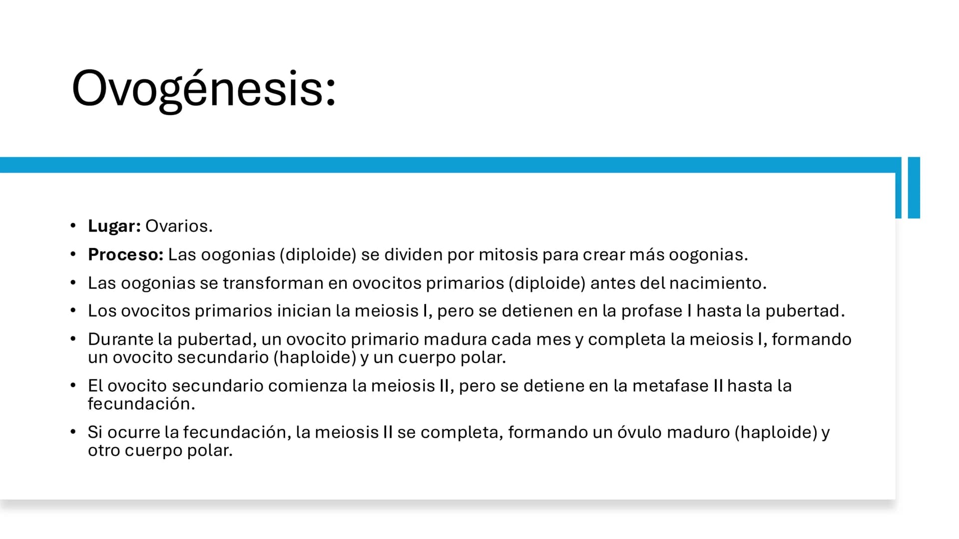 MNC Patricia Tapia
Estructura y función humana
☐ Desarrollo
embionario
Cigoto
Embrión
día 2
Embrión
día 3
Mórula
Blastocisto
←
←
←
← # Emb