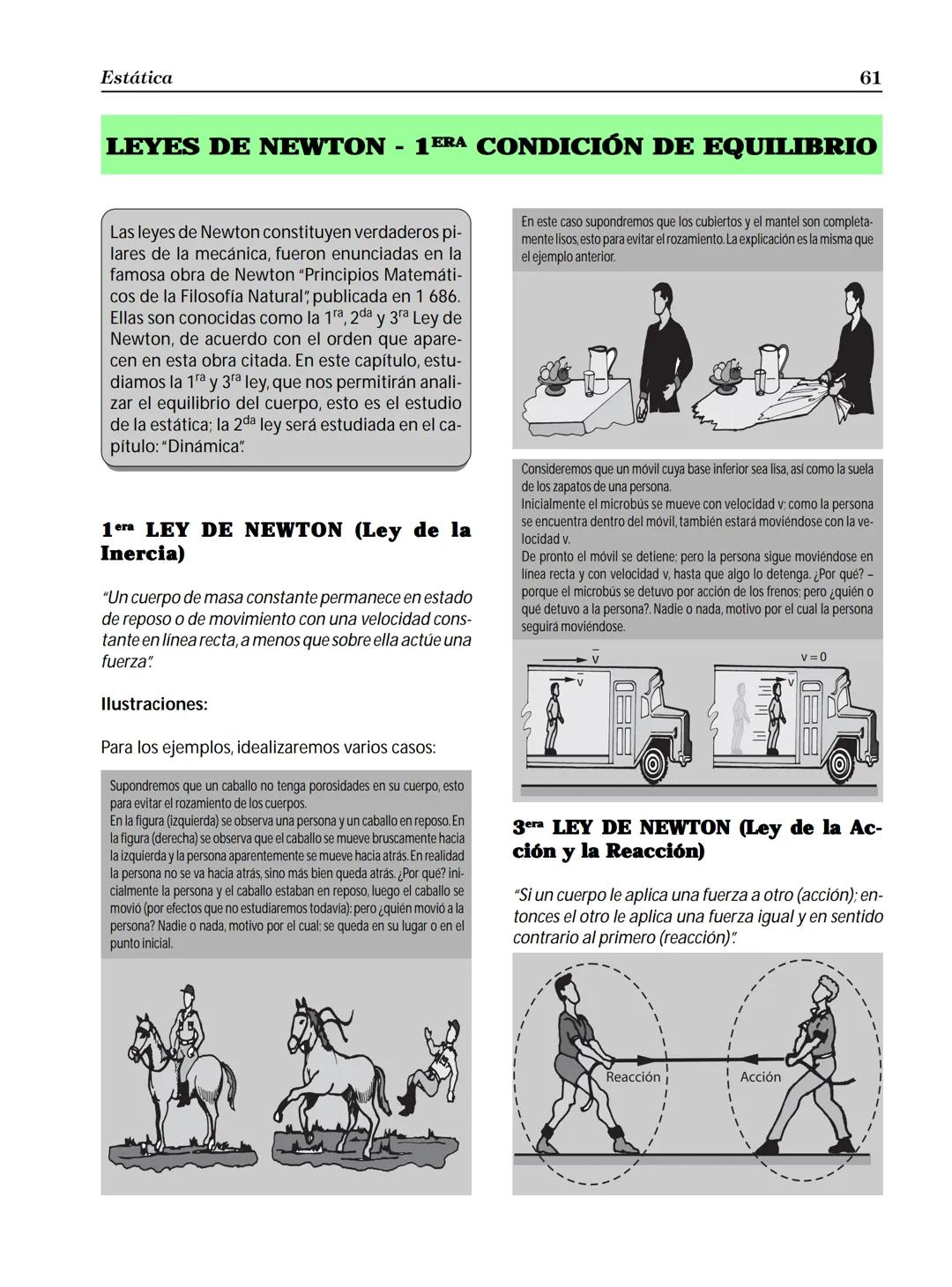 # Capítulo 4
ESTÁTICA.
Concepto
La estática es una rama de la mecánica cuyo objetivo es estudiar las
condiciones que deben de cumplir las