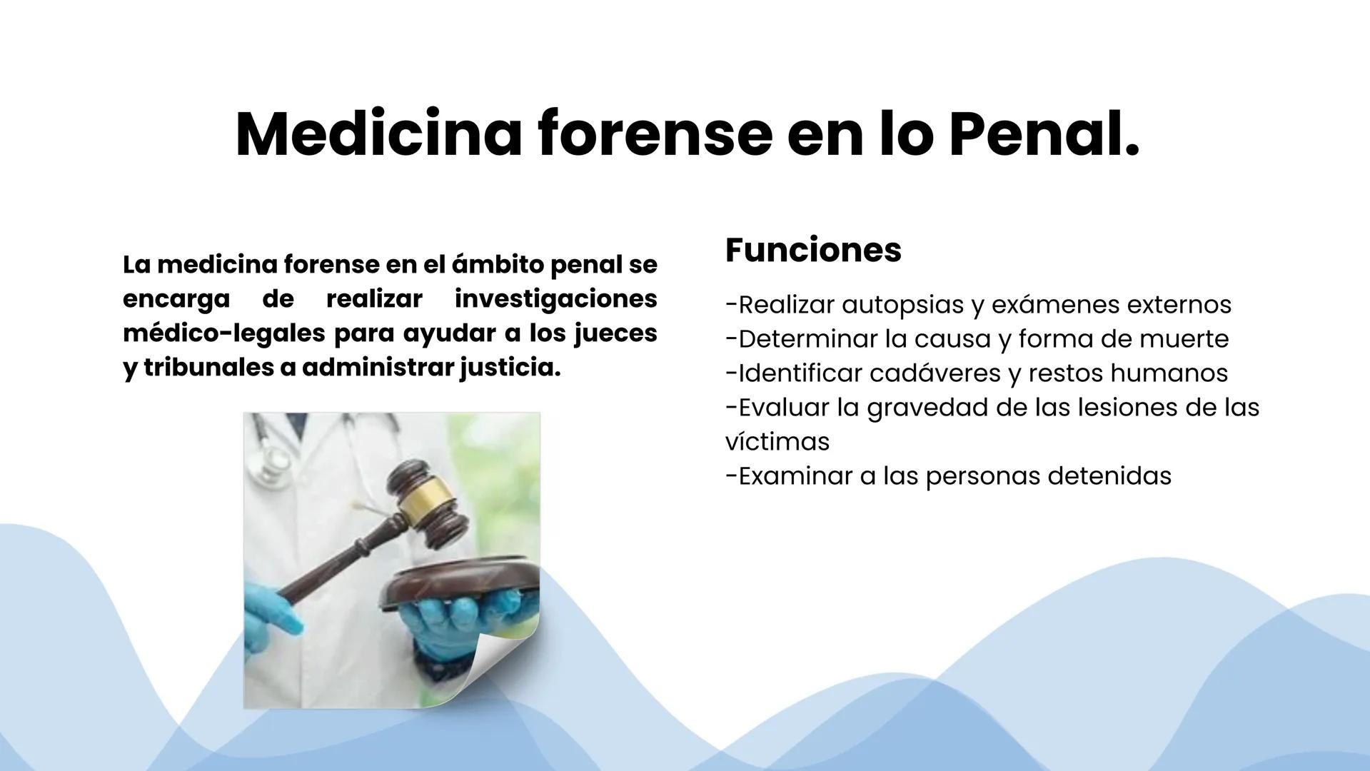 # MEDICINA
# FORENSE
Presentado por Equipo 1
Joselyn Abigail Pérez Hernández
Karen Michelle Rocha Hernández
Diana Guadalupe García Barró
