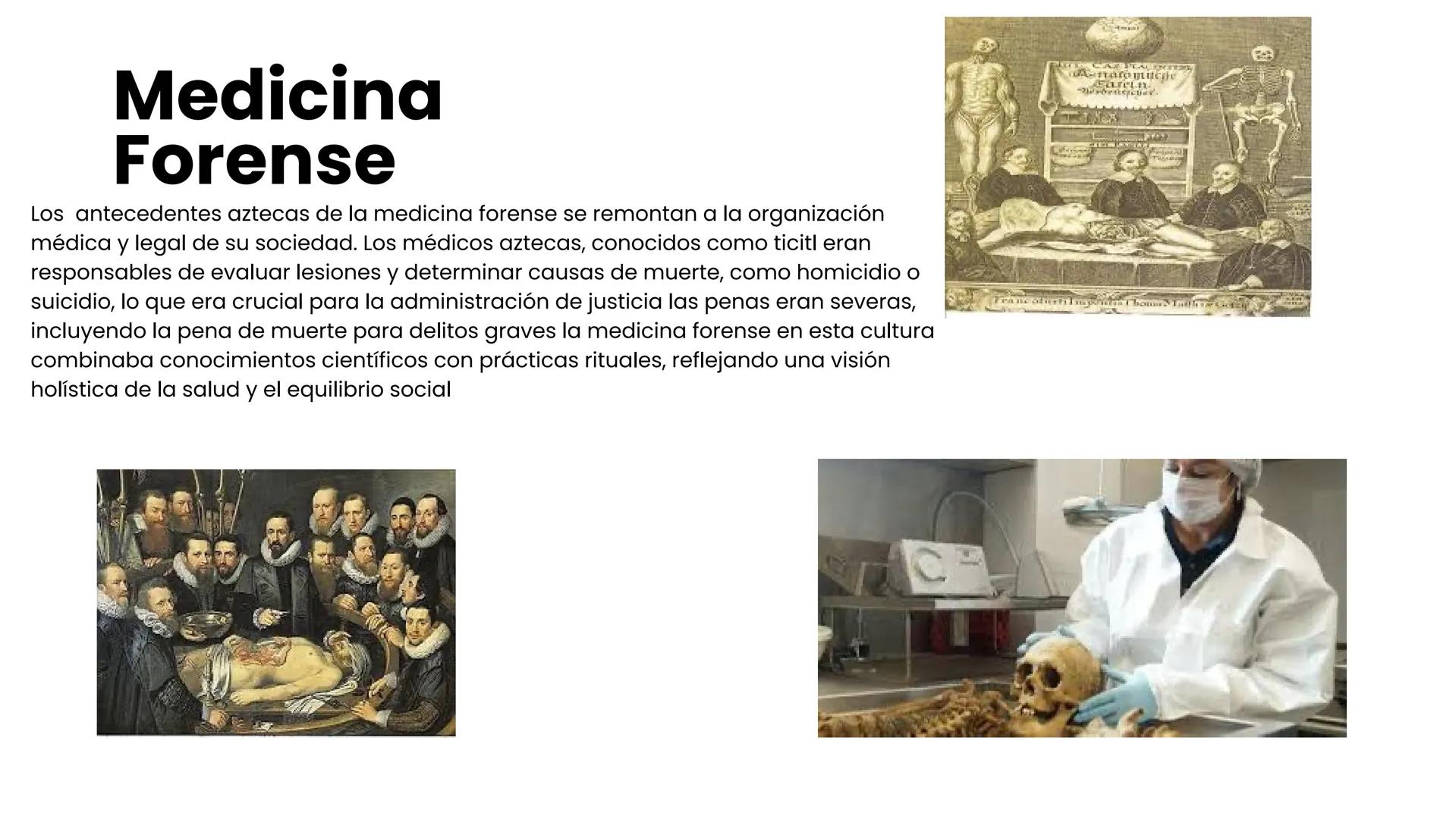 # MEDICINA
# FORENSE
Presentado por Equipo 1
Joselyn Abigail Pérez Hernández
Karen Michelle Rocha Hernández
Diana Guadalupe García Barró