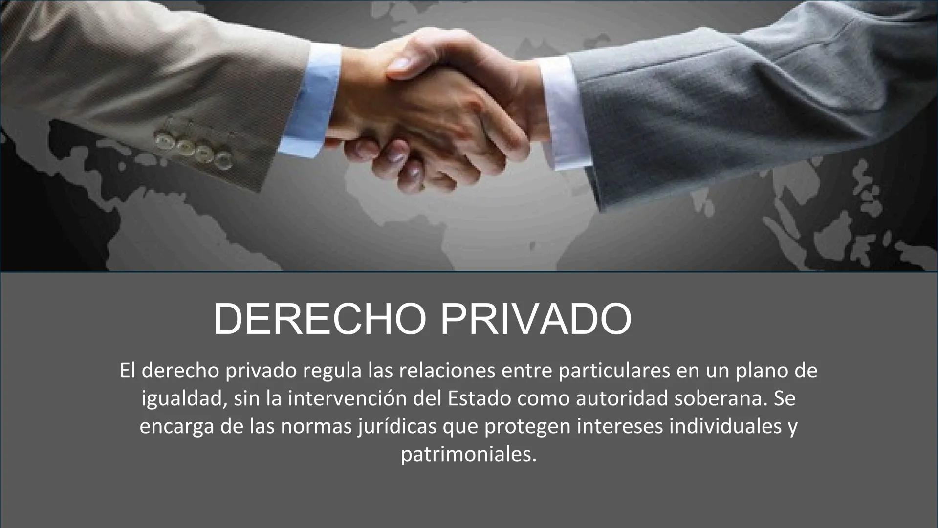 # DERECHO
# PÚBLICO Y PRIVADO
El derecho se divide en dos grandes ramas:
Derecho público
Derecho privado
Esta clasificación permite organiza