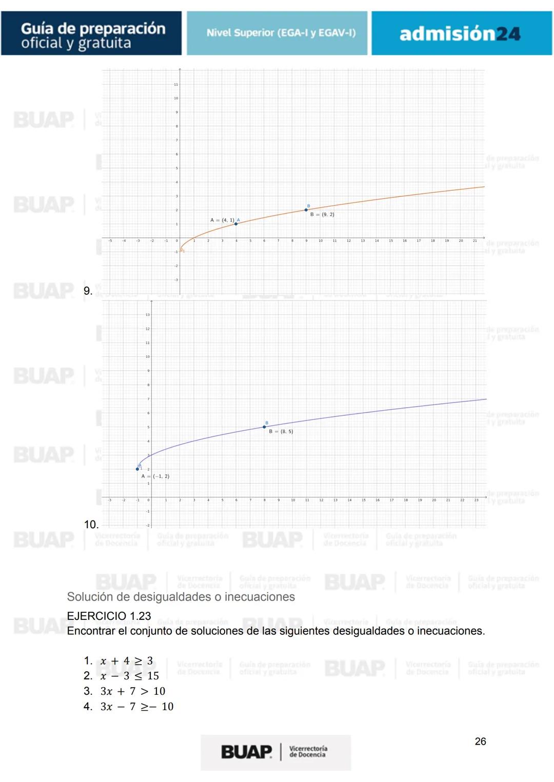 Guía de
preparación
oficial y gratuita
Nivel Superior (EGA-I y EGAV-I)
admisión24
BUAP
Vicerrectoría
de Docencia # Guía de preparación
of