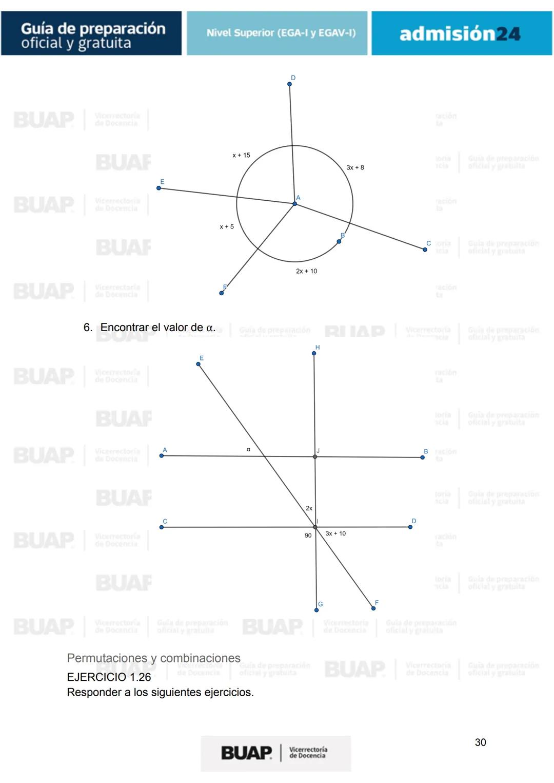 Guía de
preparación
oficial y gratuita
Nivel Superior (EGA-I y EGAV-I)
admisión24
BUAP
Vicerrectoría
de Docencia # Guía de preparación
of
