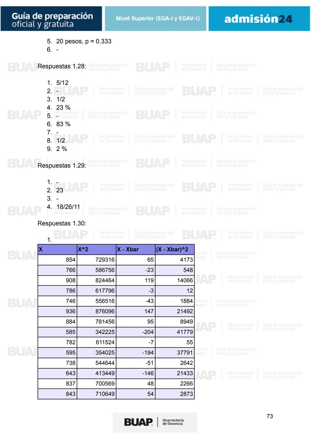 Guía de
preparación
oficial y gratuita
Nivel Superior (EGA-I y EGAV-I)
admisión24
BUAP
Vicerrectoría
de Docencia # Guía de preparación
of