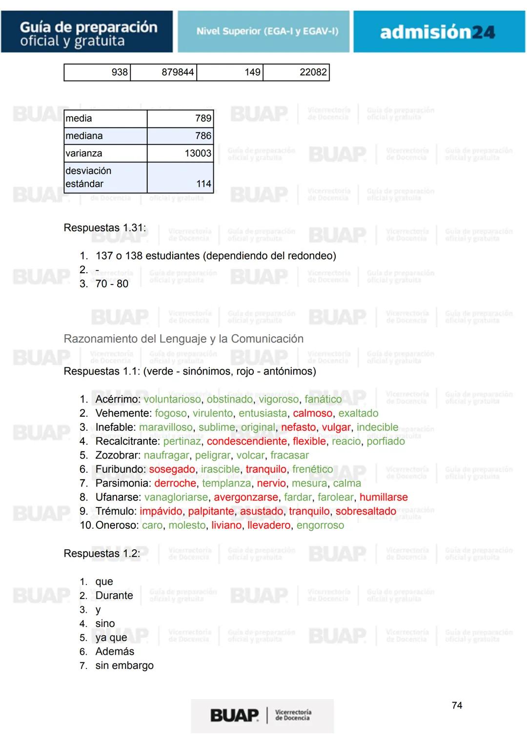 Guía de
preparación
oficial y gratuita
Nivel Superior (EGA-I y EGAV-I)
admisión24
BUAP
Vicerrectoría
de Docencia # Guía de preparación
of