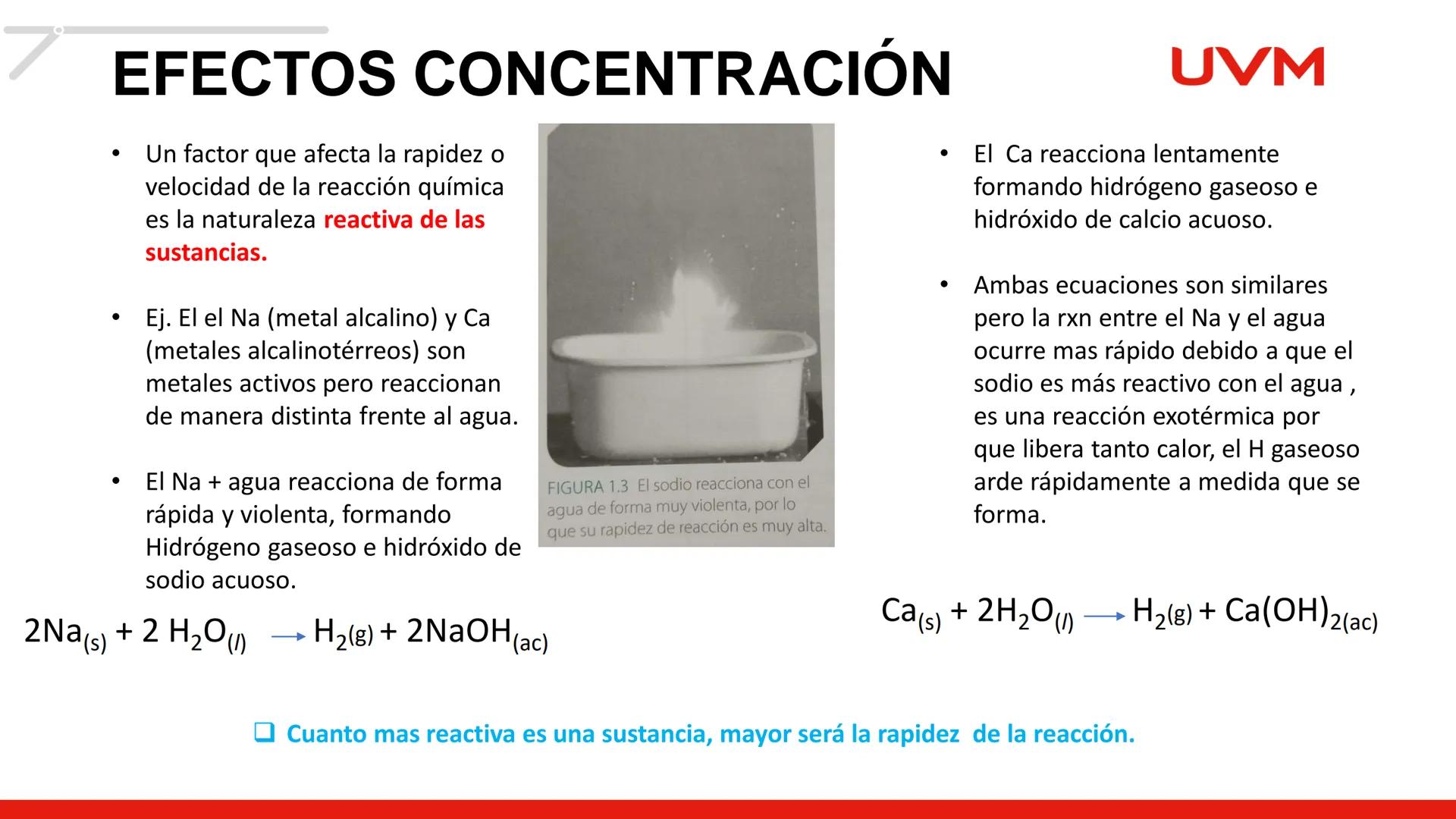 # CINÉTICA
# QUÍMICA
BLOQUE 1
UVM # CINETICA QUÍMICA
Objetivo:
UVM
Aplica diversas acciones mediante el análisis de los
factores, la ve