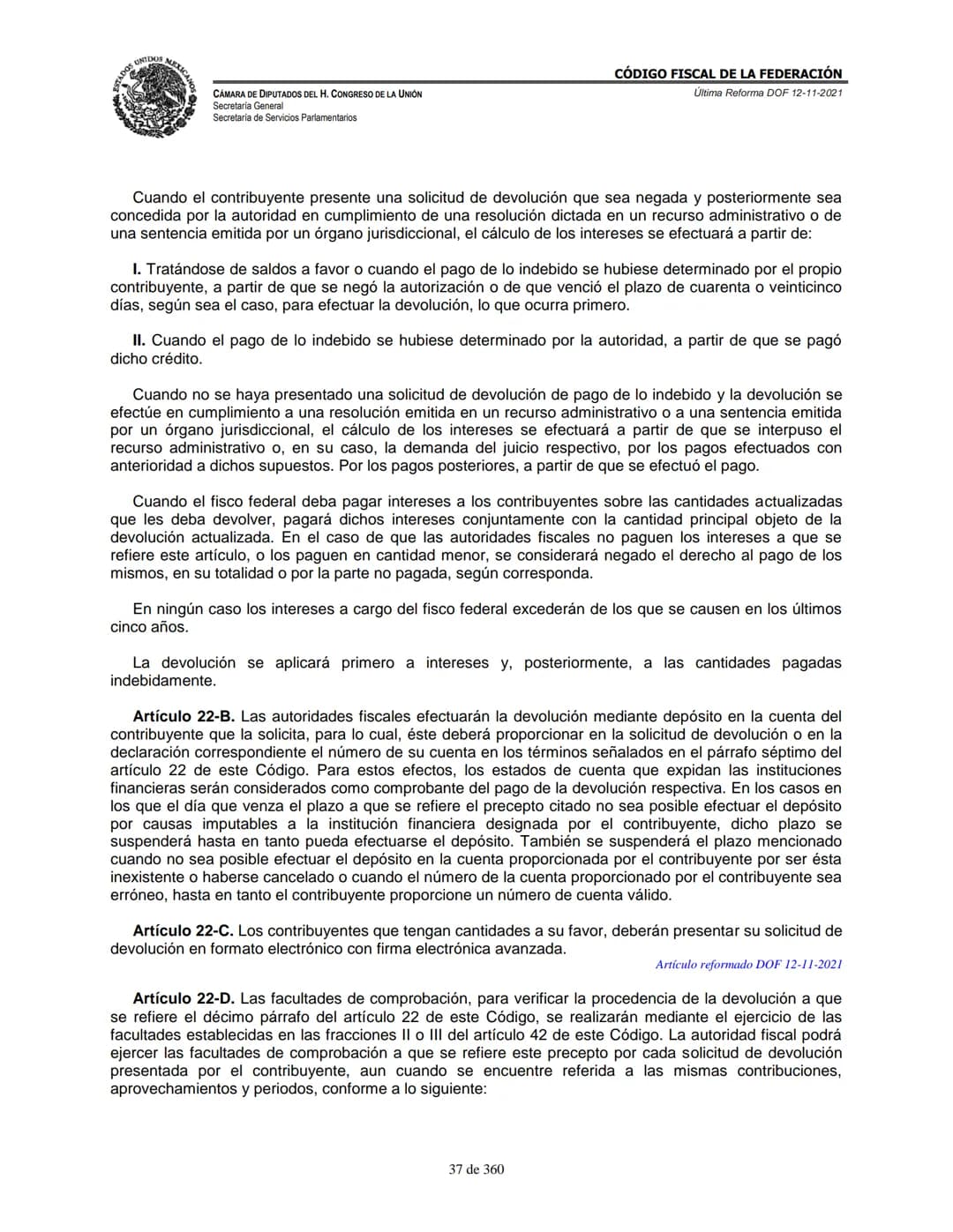# MEXICA
CAMARA DE DIPUTADOS DEL H. CONGRESO DE LA UNIÓN
Secretaría General
Secretaría de Servicios Parlamentarios
# CÓDIGO FISCAL DE LA FE