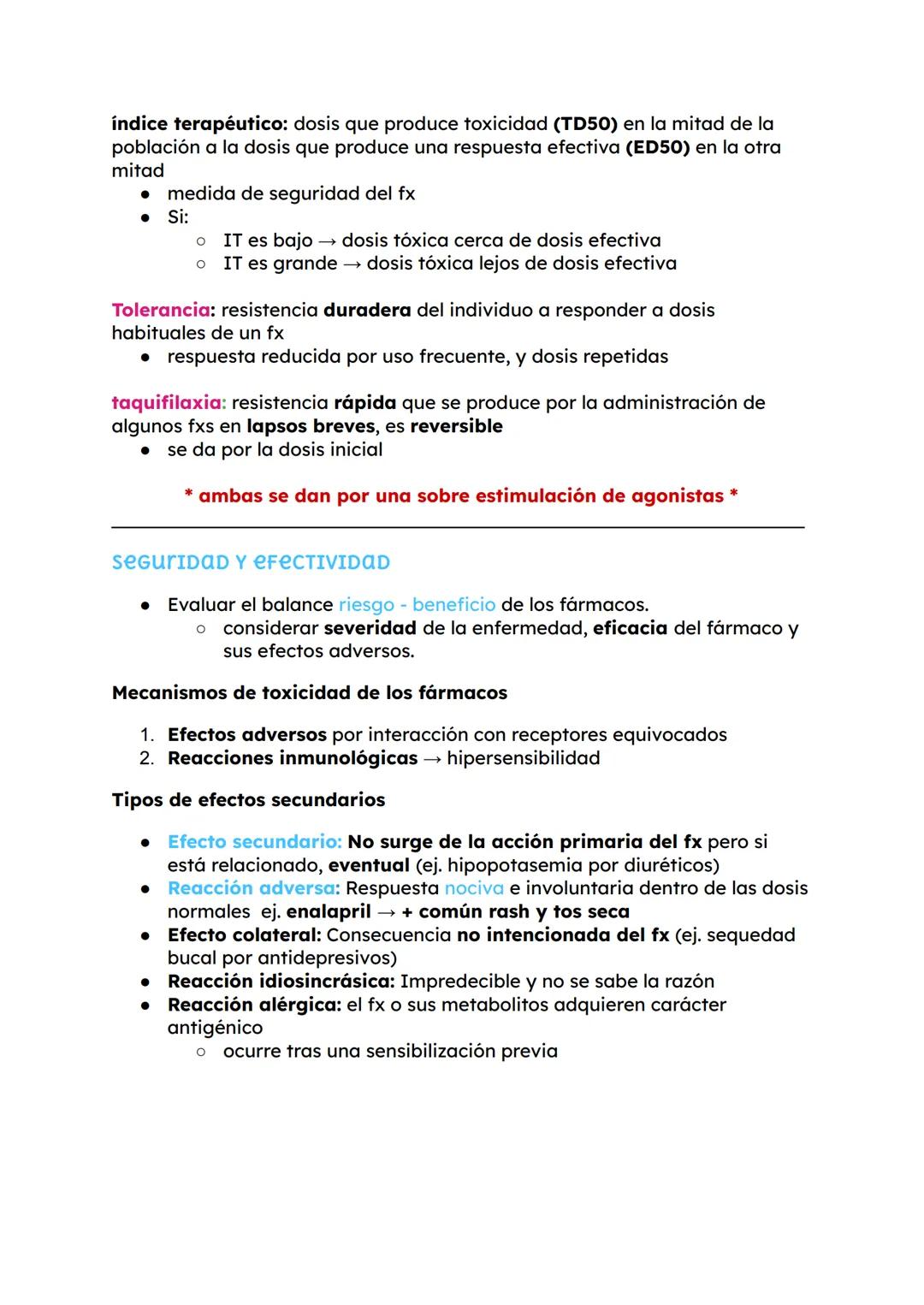 1er parcial # GeneraLIDADES
Farmacología: estudio de las sustancias que interactúan con los sistemas
vivos a través de procesos bioquímicos