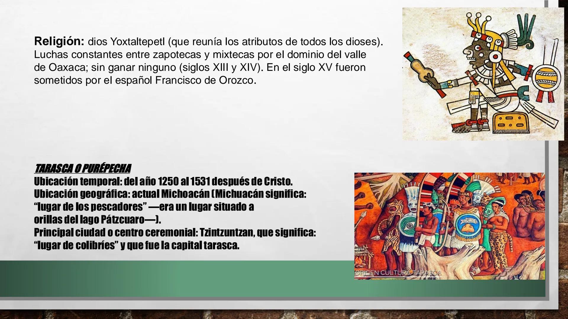 PRINCIPALES CULTURAS DEL MÉXICO ANTIGUO: OLMECAS, MAYAS,
TEOTIHUACANOS, MEXICAS, ZAPOTECAS, ETC. Los olmecas son tan antiguos que ni siquier