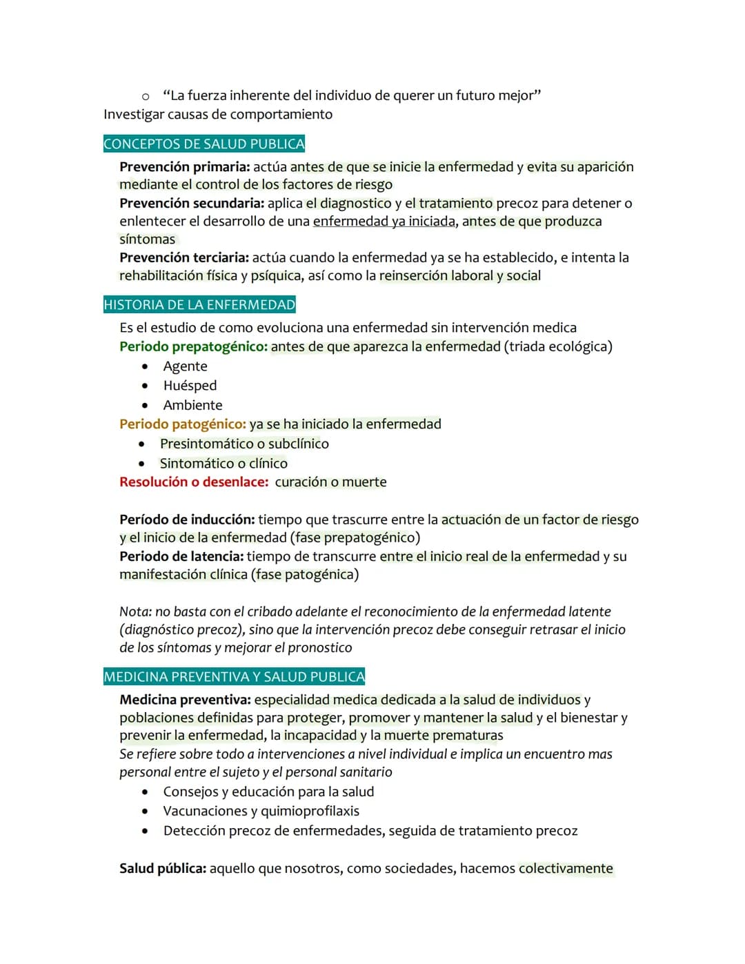 # SALUD PÚBLICA
## DEFINICIÓN DE SALUD
Definición clásica equivale a poder desarrollar las actividades cotidianas y es
compatible con cier
