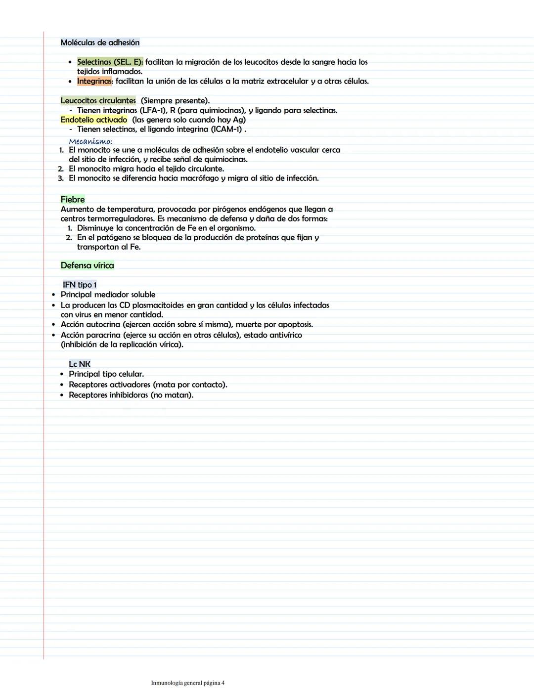 # Características generales de la II, PAMPs y PRRS
Inmunidad innata
Participantes:
Primera línea
Inmunidad innata
Barreras naturales
M