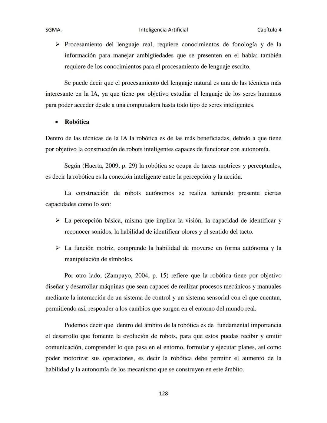 # CAPÍTULO 4
Inteligencia
Artificial SGMA.
Inteligencia Artificial
Capítulo 4
CAPÍTULO 4. INTELIGENCIA ARTIFICIAL
En la actualidad uno d