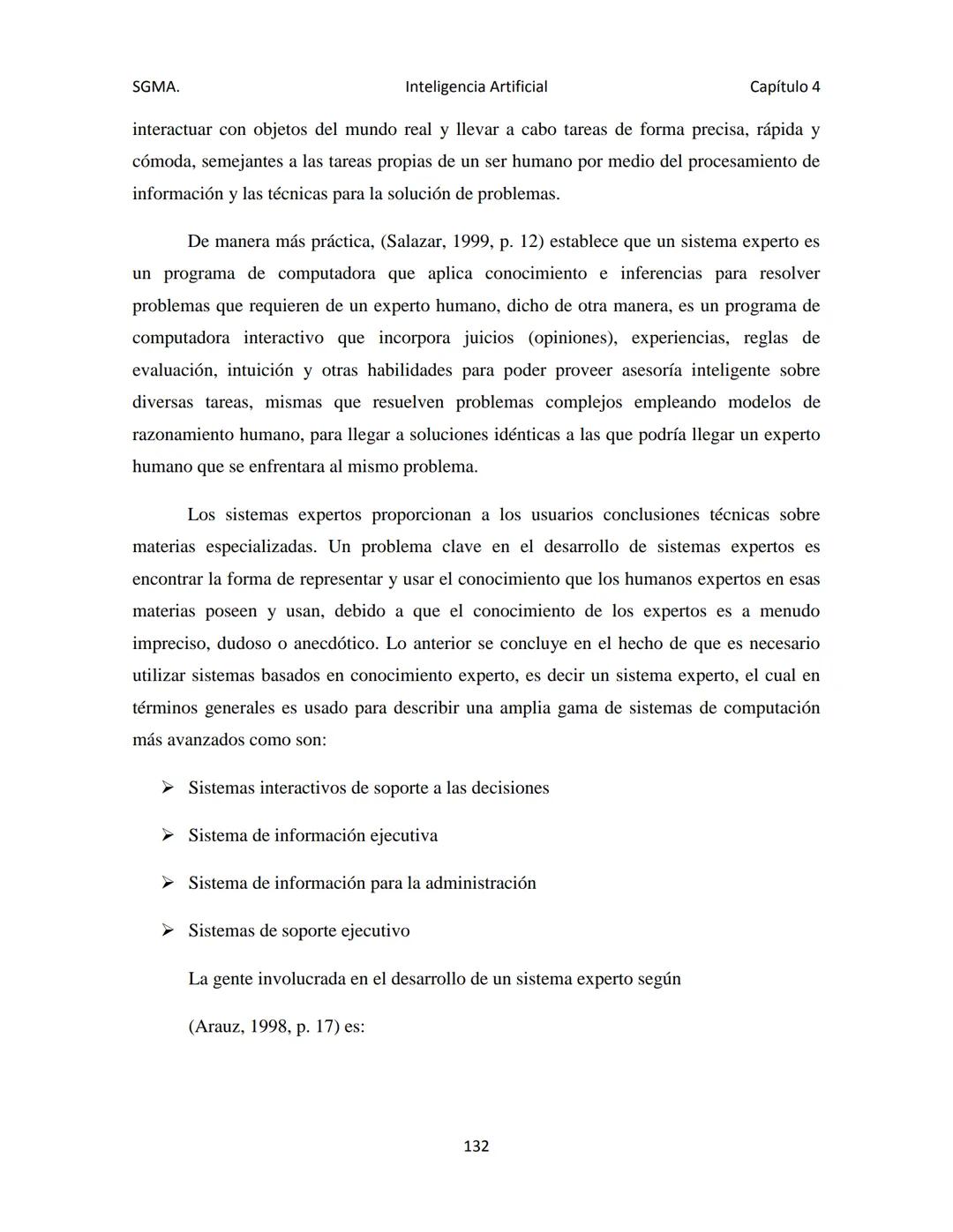 # CAPÍTULO 4
Inteligencia
Artificial SGMA.
Inteligencia Artificial
Capítulo 4
CAPÍTULO 4. INTELIGENCIA ARTIFICIAL
En la actualidad uno d