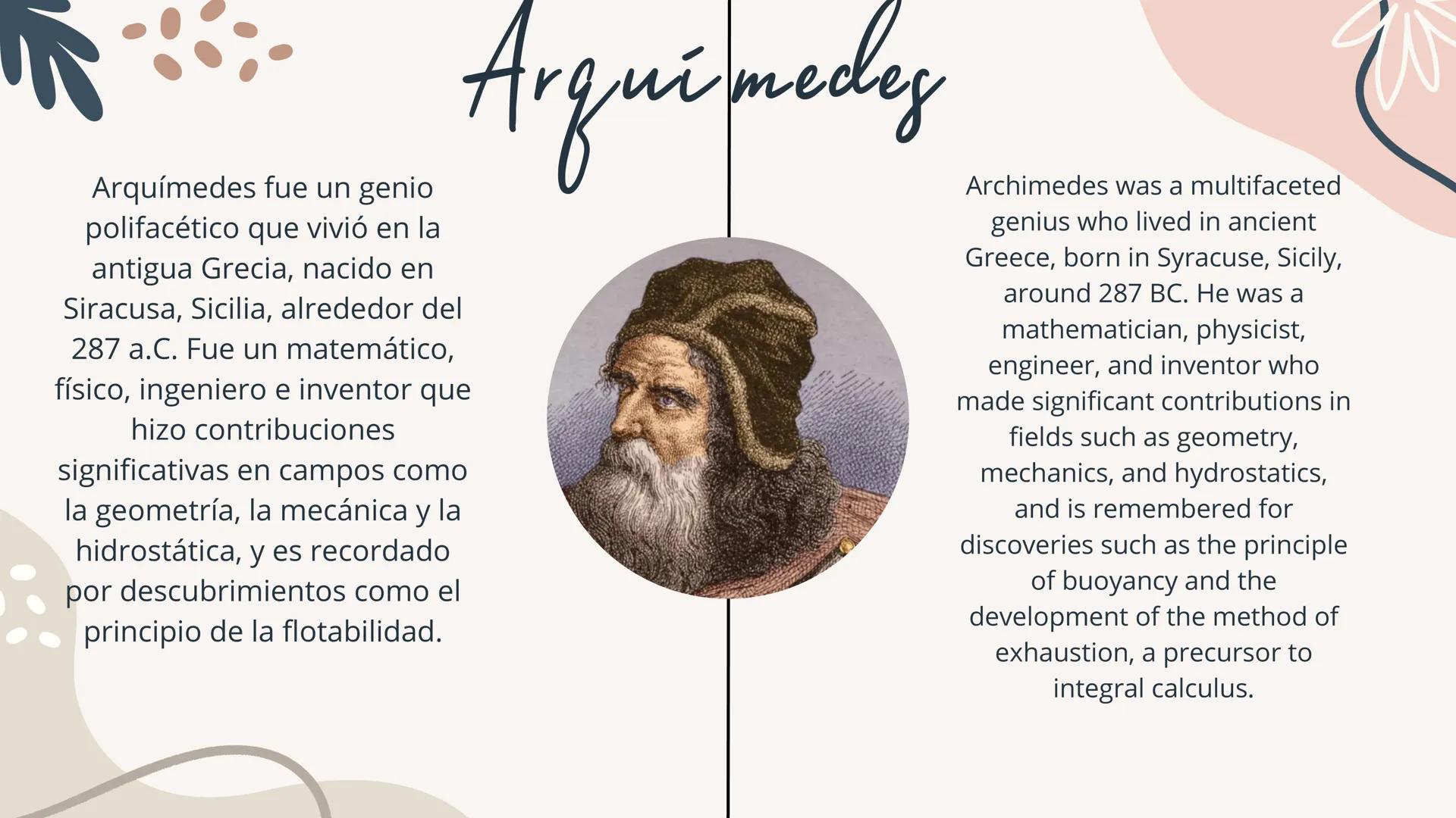 # Theorem of Arquímides
Made by: Montse, Andrea,
Luna, Zoe y Rocío 01 What is Archimedes' principle?
Index
02 Applications of Archimedes' p