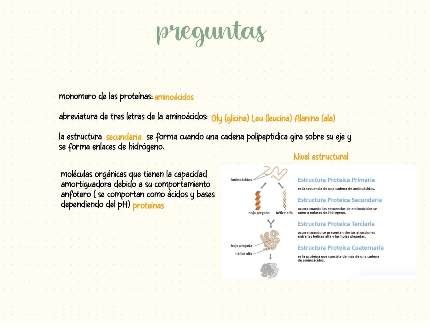 proteínas
La función principal de las proteínas es brindar soporte y estructura a las
células
Fórmula general de un aminoácido
Aminoácidos-M