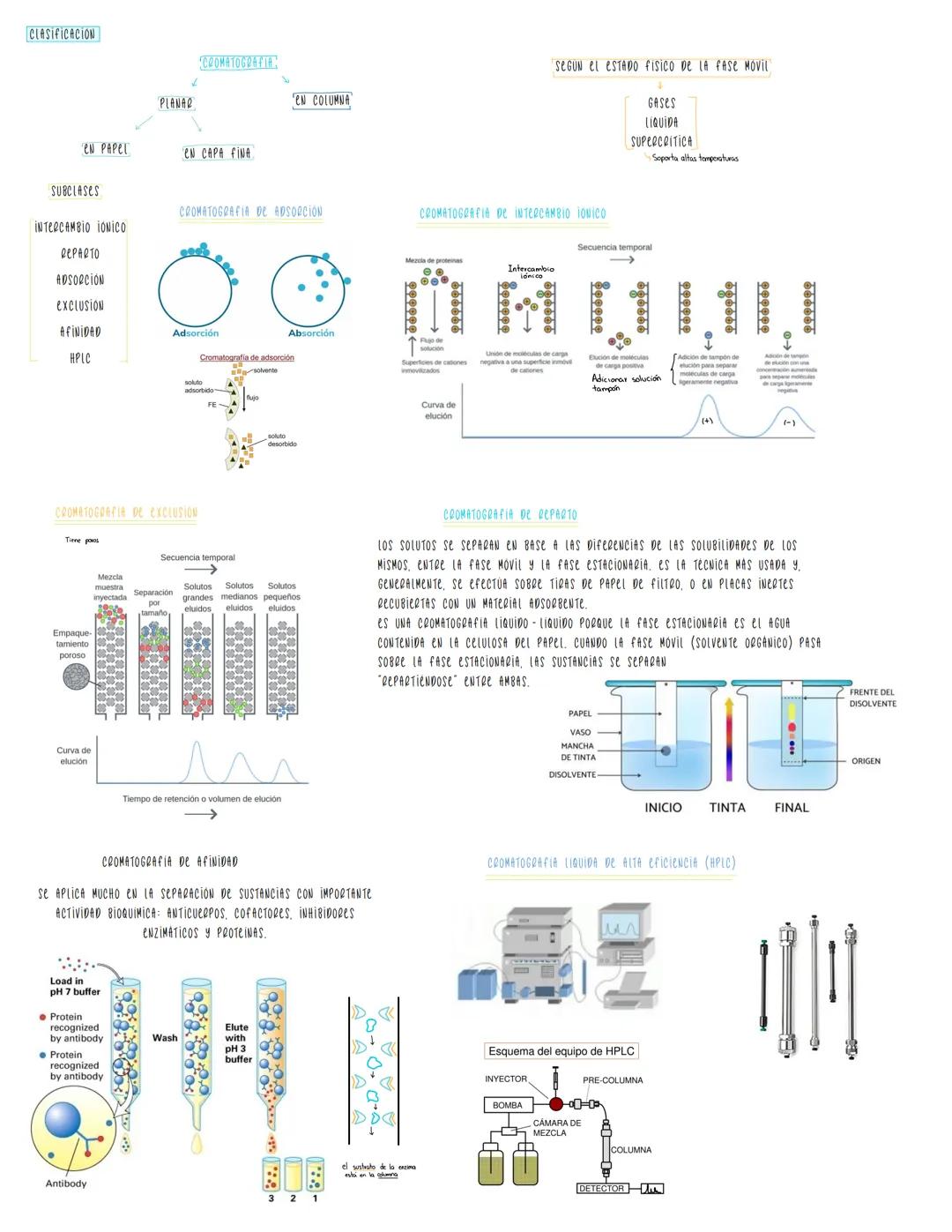 Cromatografia
Subproceso de medicion cromatografica
Mezcla de
proteinas
Fase móvil
MeToDo fisico de SEPARACION PARA LA CARACTERIZACION DE ME