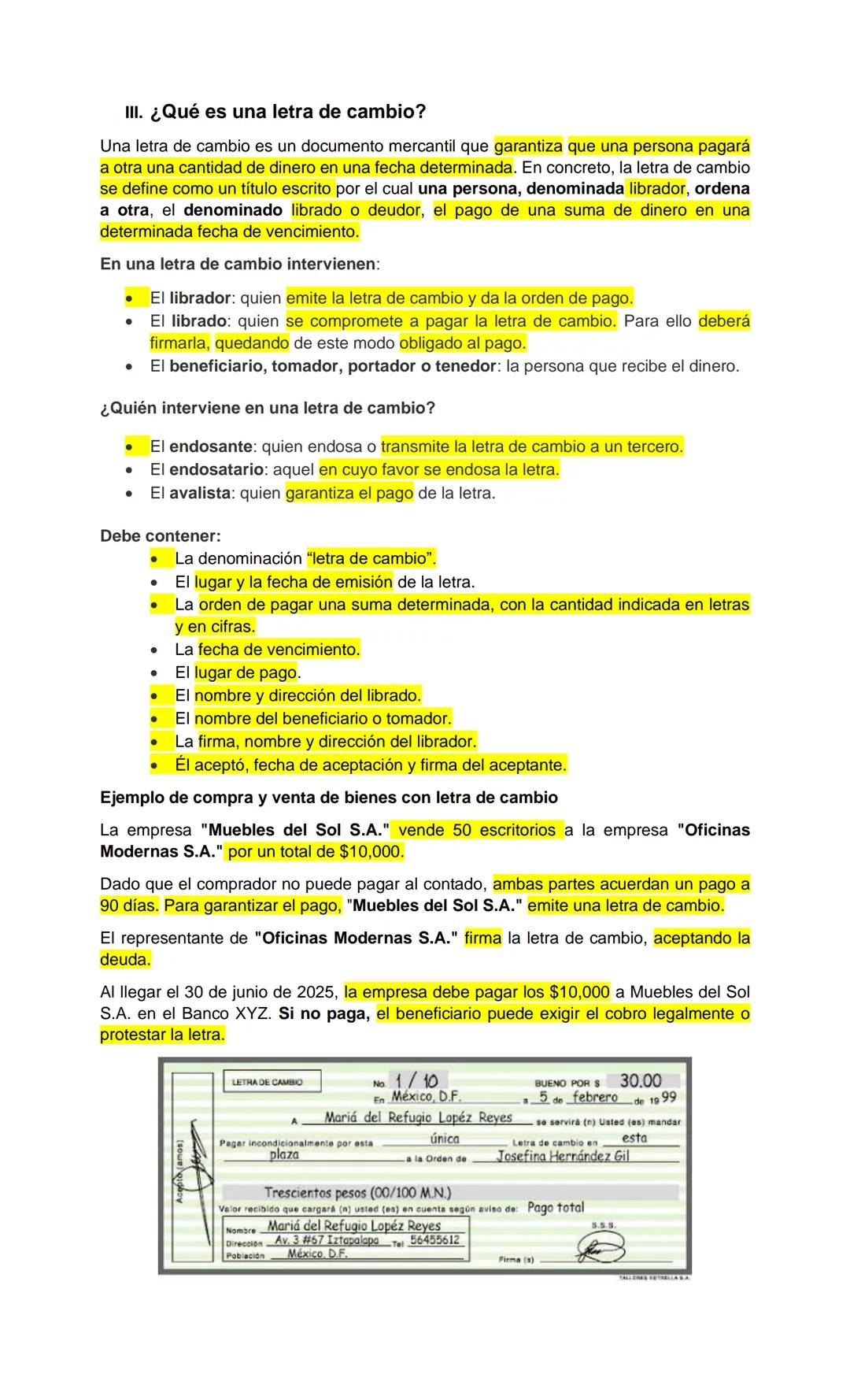 UACH.
Derecho.
1. Títulos de crédito
1. ¿Qué es un cheque?
El cheque es un documento que contiene una orden de pago por parte del librador a