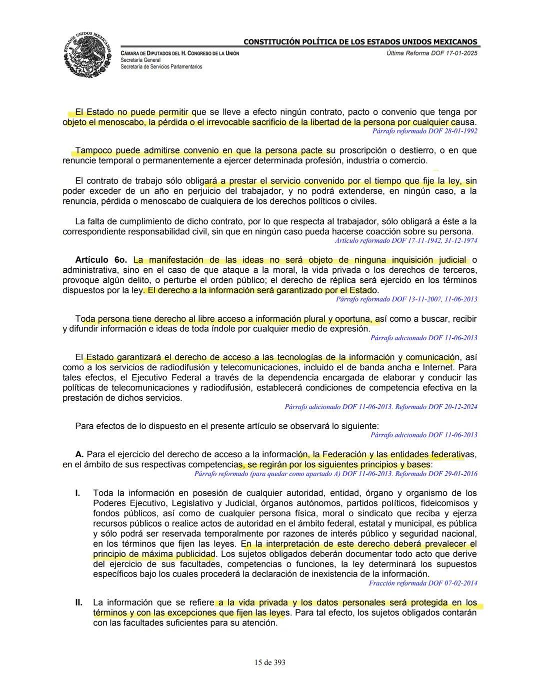 --- OCR Start ---
E
MEXICA
CAMARA DE DIPUTADOS DEL H. CONGRESO DE LA UNIÓN
Secretaría General
Secretaría de Servicios Parlamentarios
CONSTIT