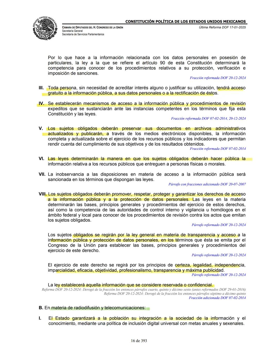 --- OCR Start ---
E
MEXICA
CAMARA DE DIPUTADOS DEL H. CONGRESO DE LA UNIÓN
Secretaría General
Secretaría de Servicios Parlamentarios
CONSTIT