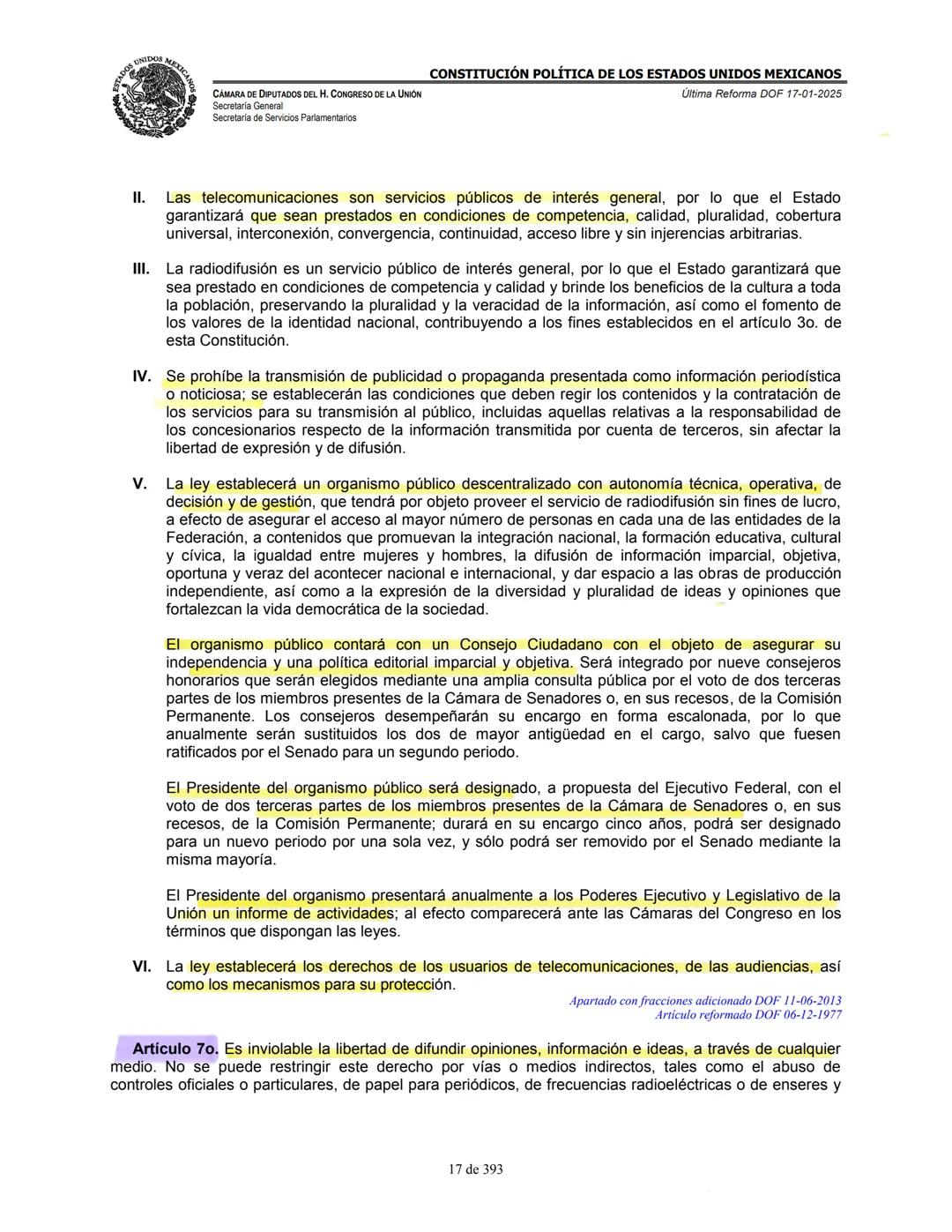 --- OCR Start ---
E
MEXICA
CAMARA DE DIPUTADOS DEL H. CONGRESO DE LA UNIÓN
Secretaría General
Secretaría de Servicios Parlamentarios
CONSTIT
