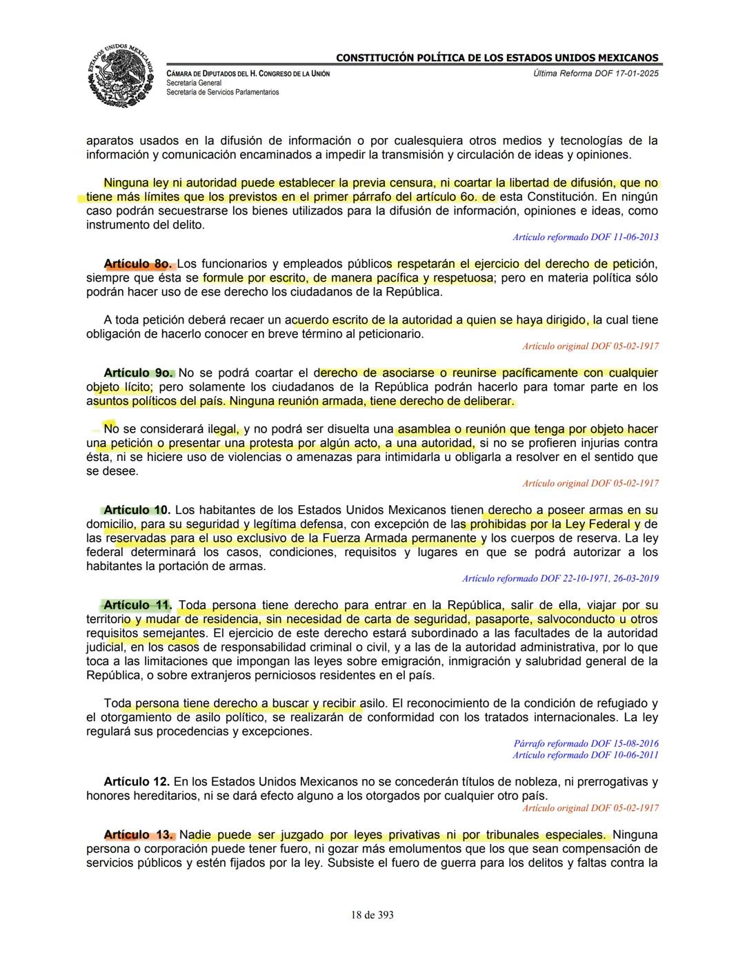 --- OCR Start ---
E
MEXICA
CAMARA DE DIPUTADOS DEL H. CONGRESO DE LA UNIÓN
Secretaría General
Secretaría de Servicios Parlamentarios
CONSTIT