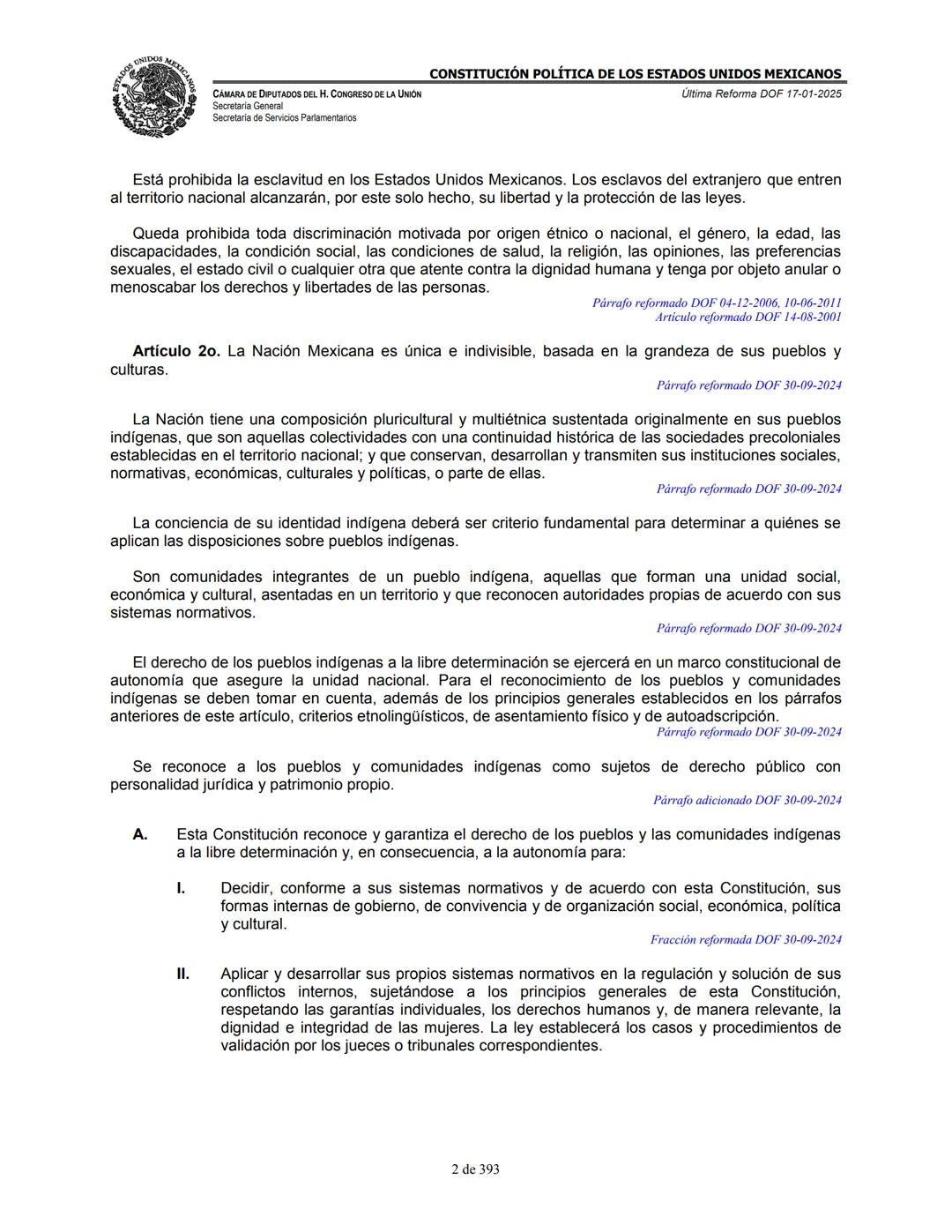 --- OCR Start ---
E
MEXICA
CAMARA DE DIPUTADOS DEL H. CONGRESO DE LA UNIÓN
Secretaría General
Secretaría de Servicios Parlamentarios
CONSTIT