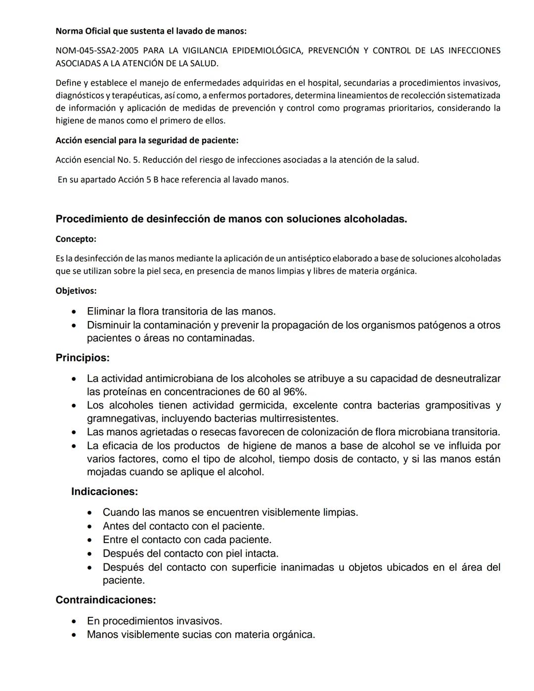 HIGIENES DE LAS MANOS.
Procedimiento del lavado de manos antiséptico
Concepto:
Es el proceso que se lleva a cabo para eliminar el mayor núme