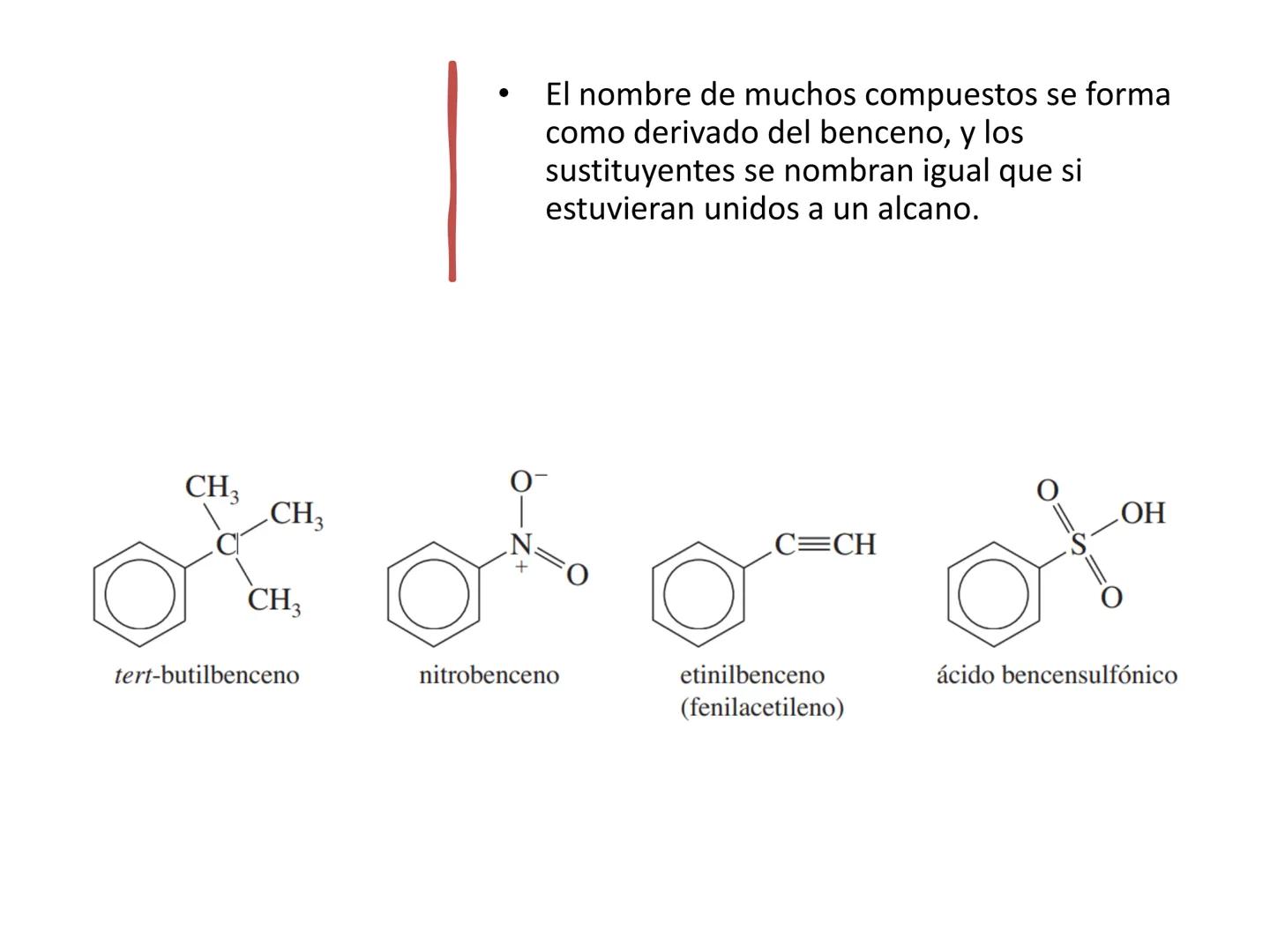 El anillo bencénico y propiedades aromáticas
Nomenclatura de los compuestos del benceno •
Descubrimiento del Benceno
En 1825, Michael Farada