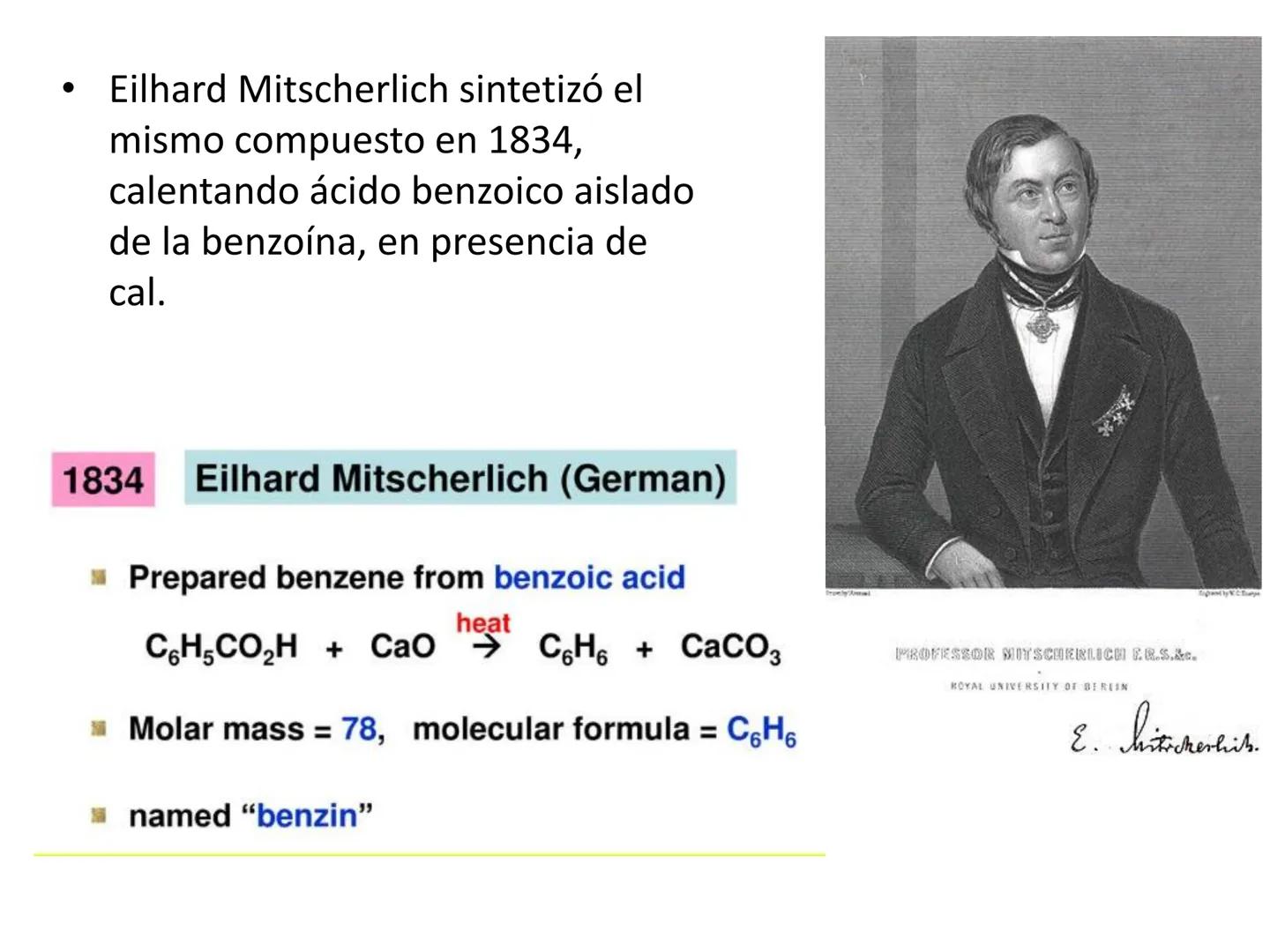 El anillo bencénico y propiedades aromáticas
Nomenclatura de los compuestos del benceno •
Descubrimiento del Benceno
En 1825, Michael Farada